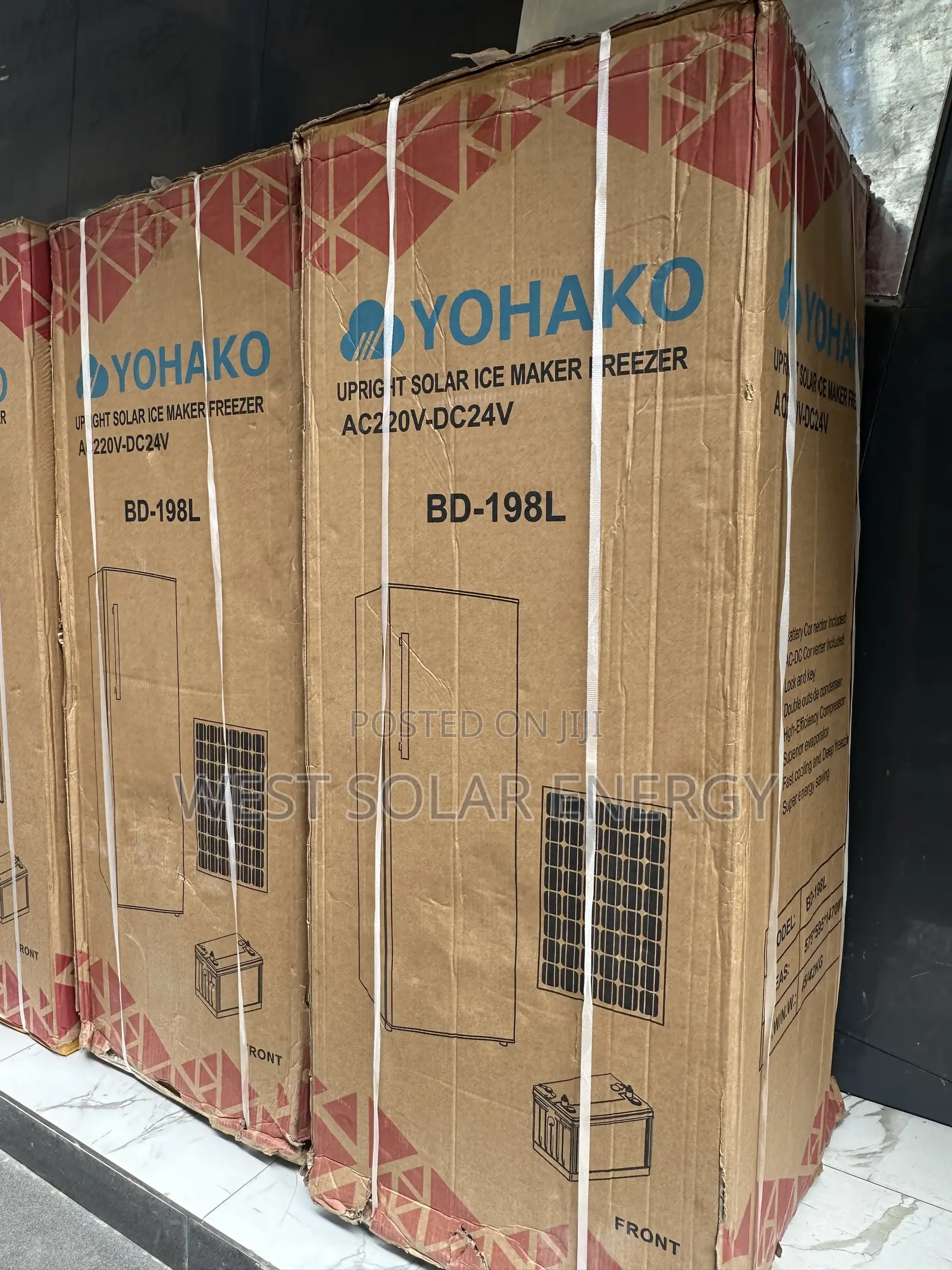 198L Upright Yohako Ice Maker Freezer