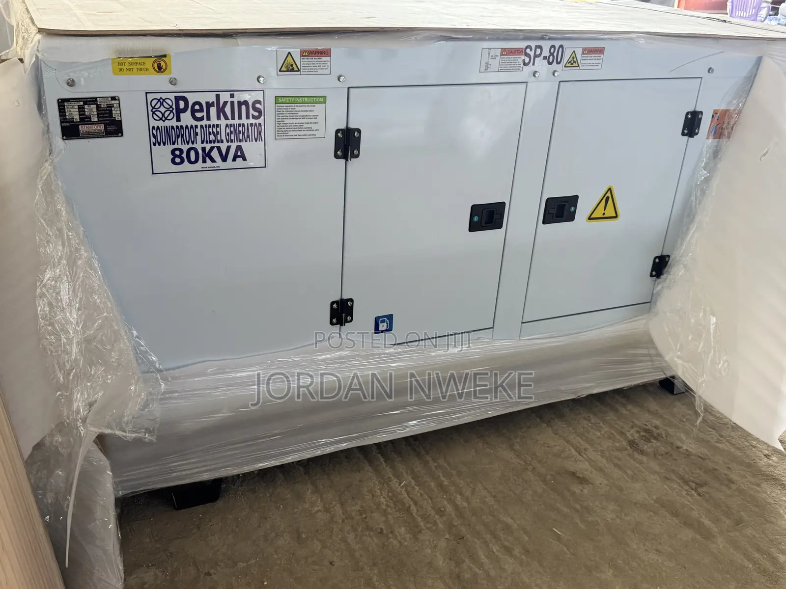 Stamford Alternator >>80kva<<<Perkins Diesel Soundproof Generator Uk