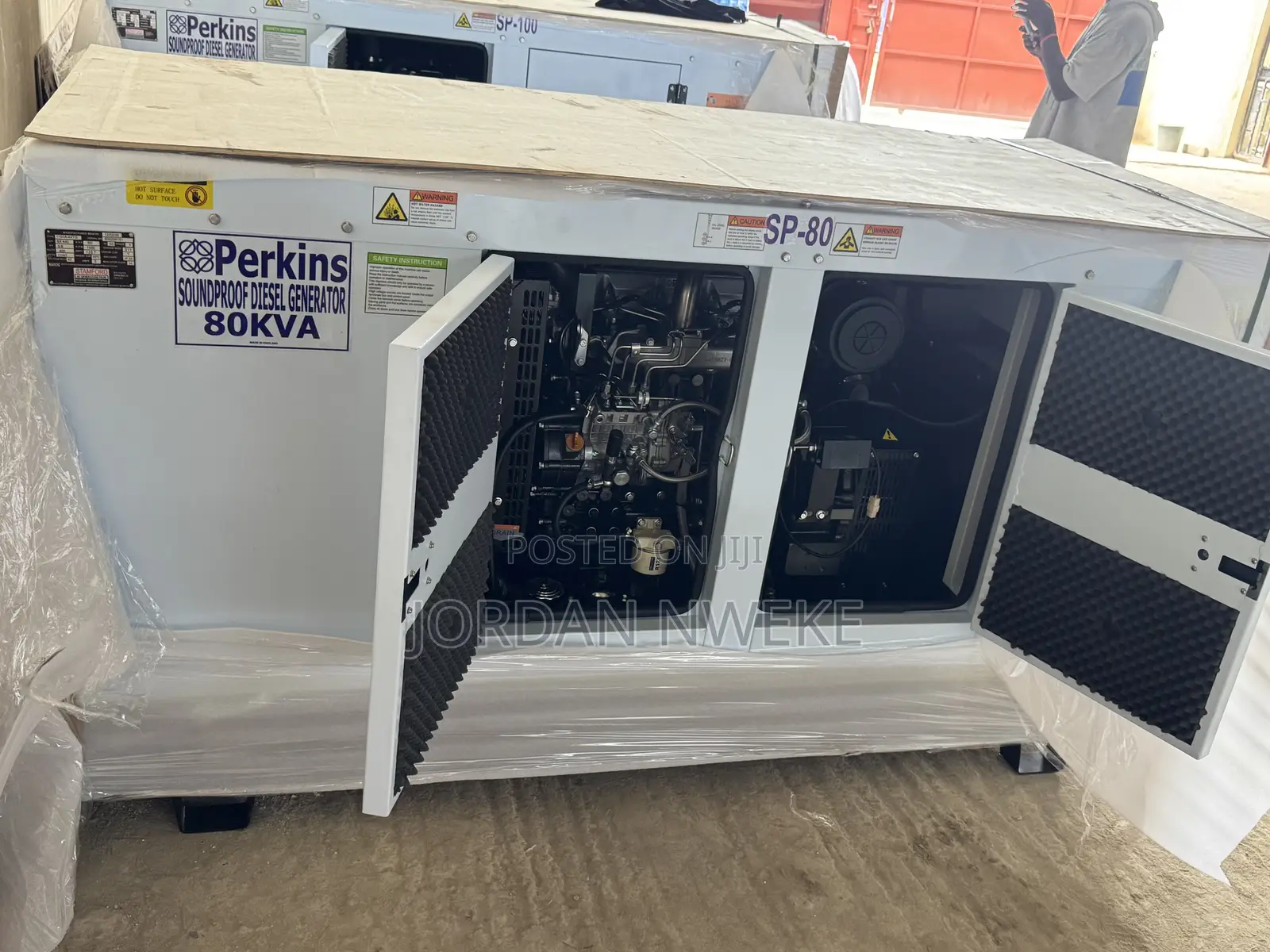 Stamford Alternator >>80kva<<<Perkins Diesel Soundproof Generator Uk