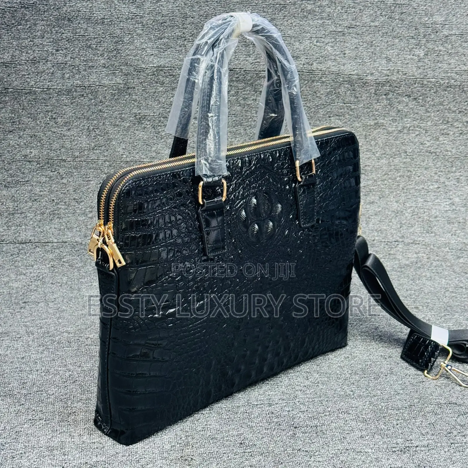 High Quality CROC LeatherLaptop/Office Documents Bag