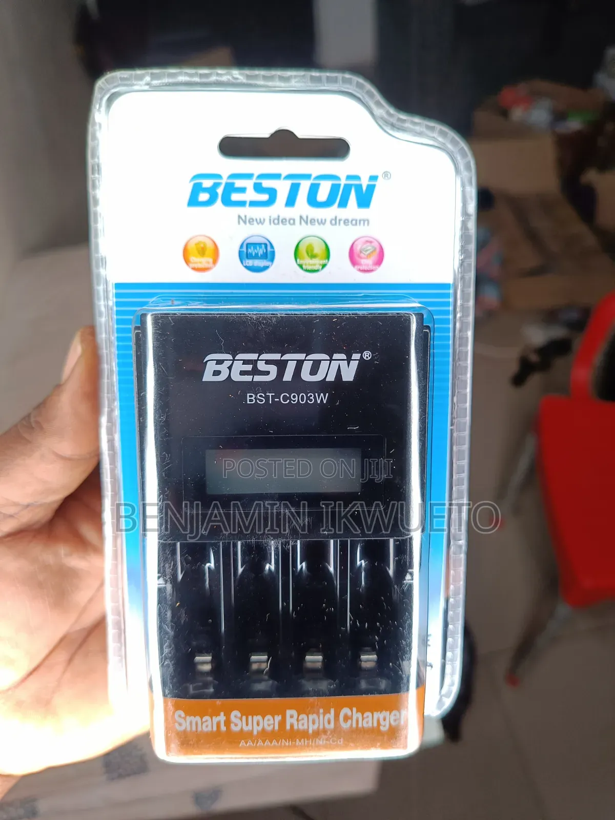 Charger for Rechargeable Finger Batteries