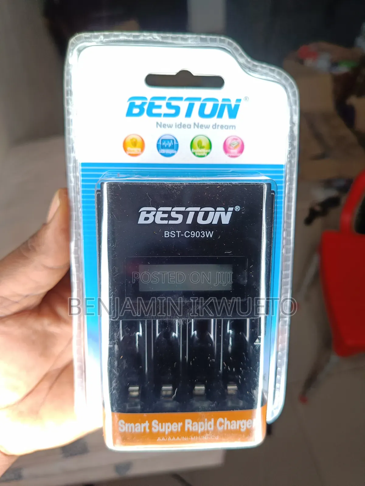 Charger for Rechargeable Finger Batteries
