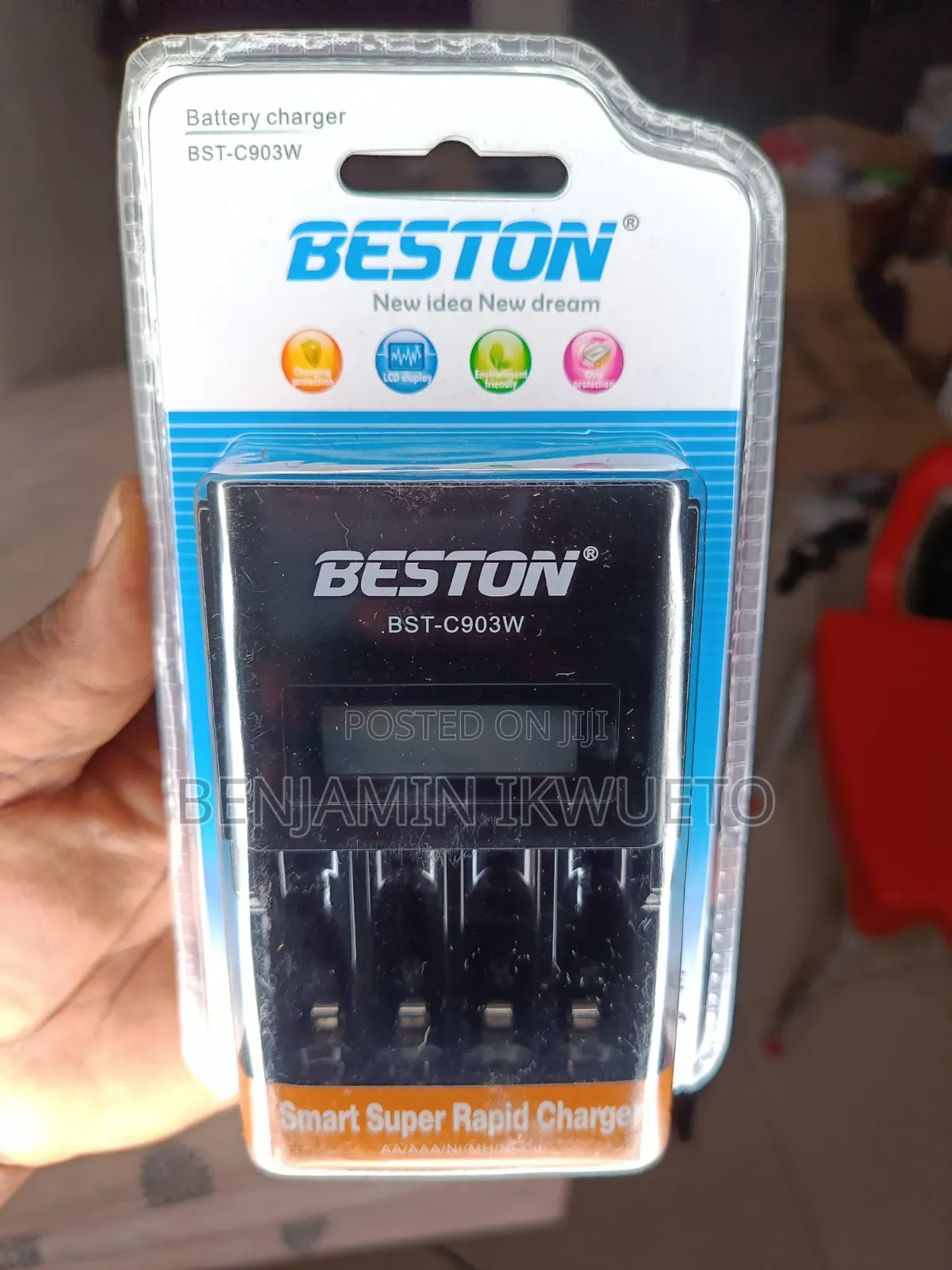 Charger for Rechargeable Finger Batteries