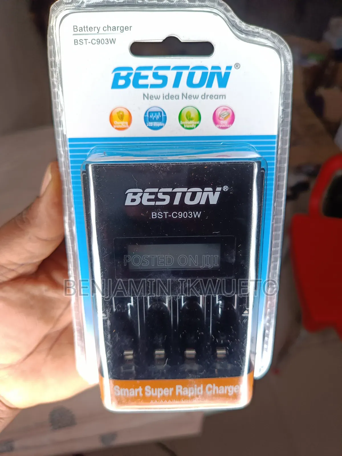 Charger for Rechargeable Finger Batteries