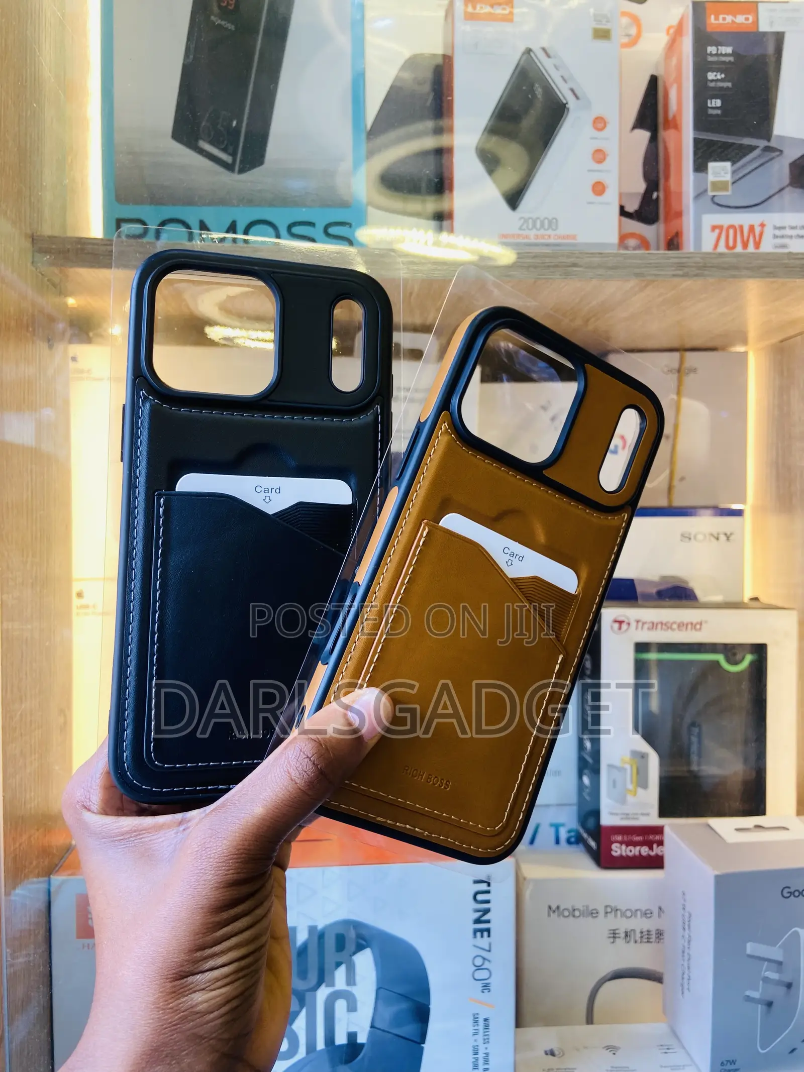 Premium Leather Case With Card Holder for iPhone 17promax/18Promax