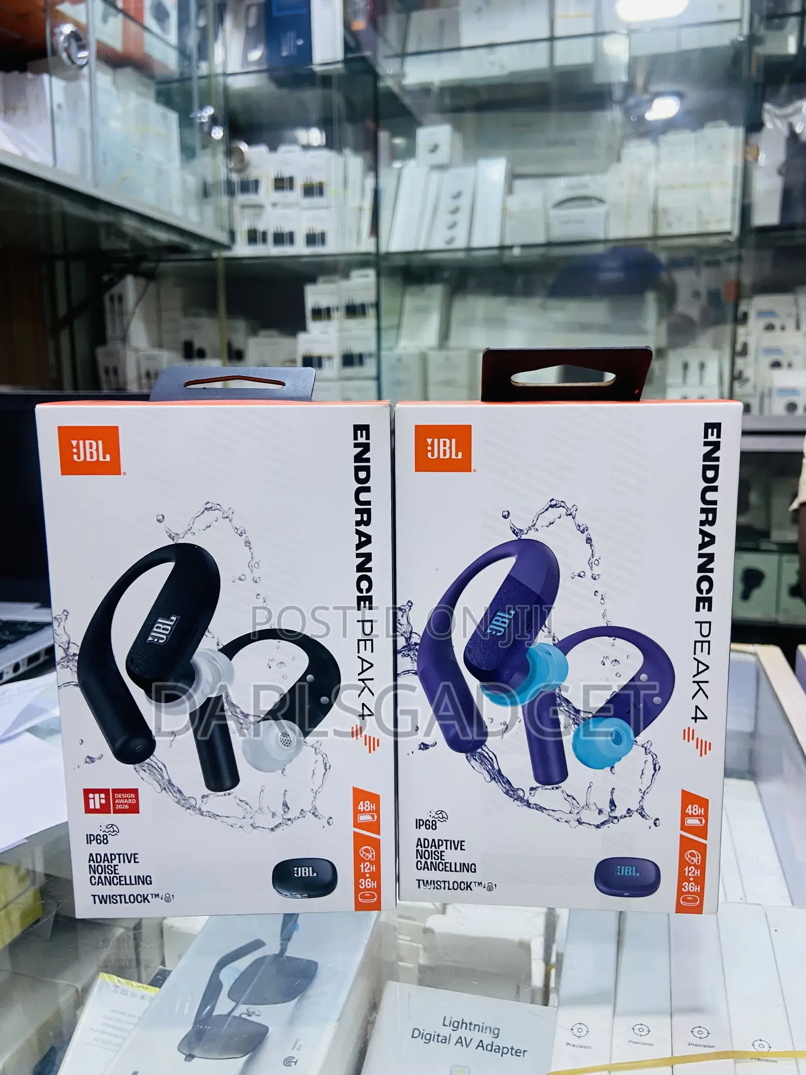JBL Endurance Peak 4 Wireless Sports Earbuds With ANC, IP68, 48H