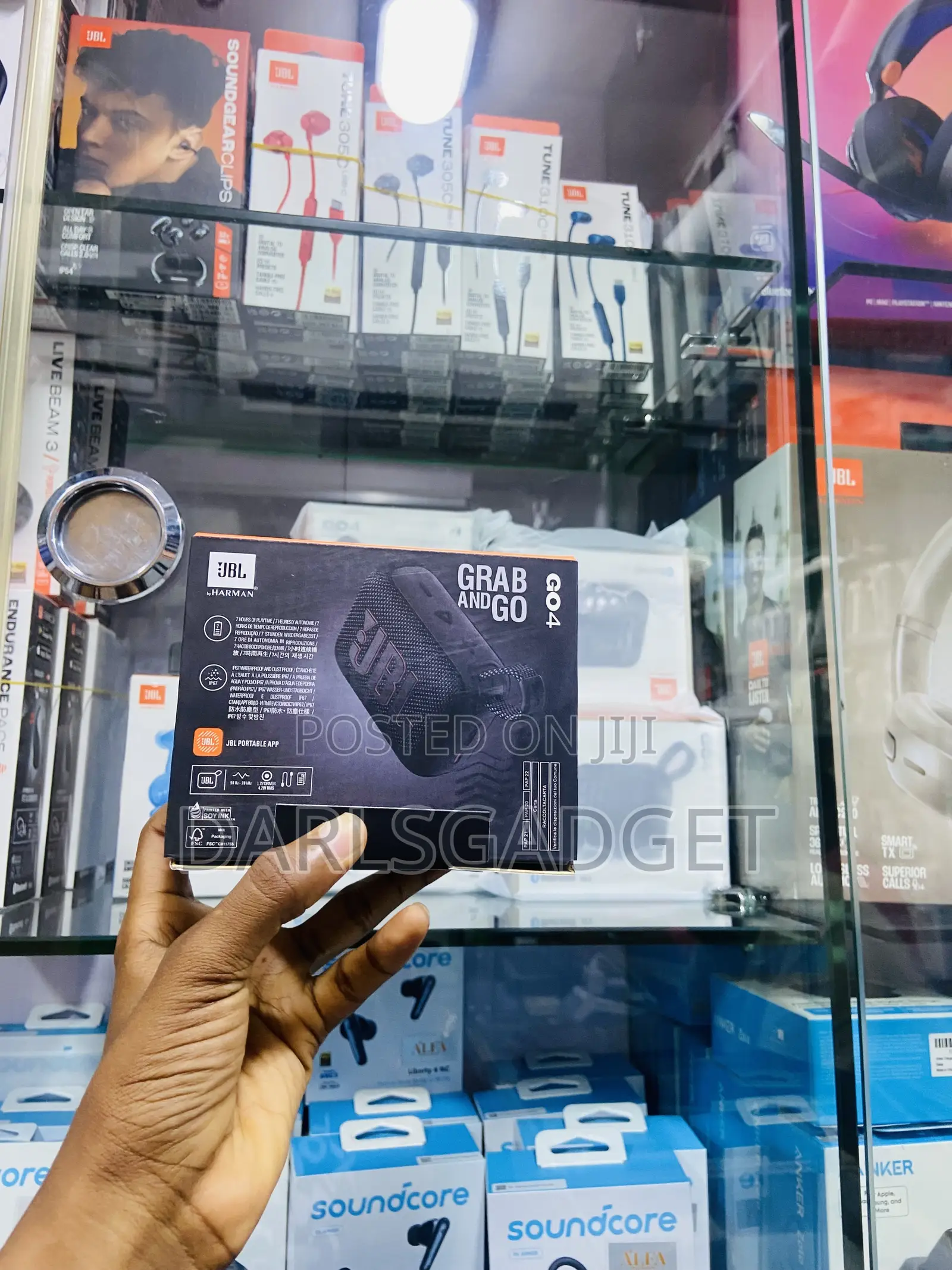 JBL Go 4 Portable Bluetooth Speaker V5.3, Waterproof, 7H Battery Life