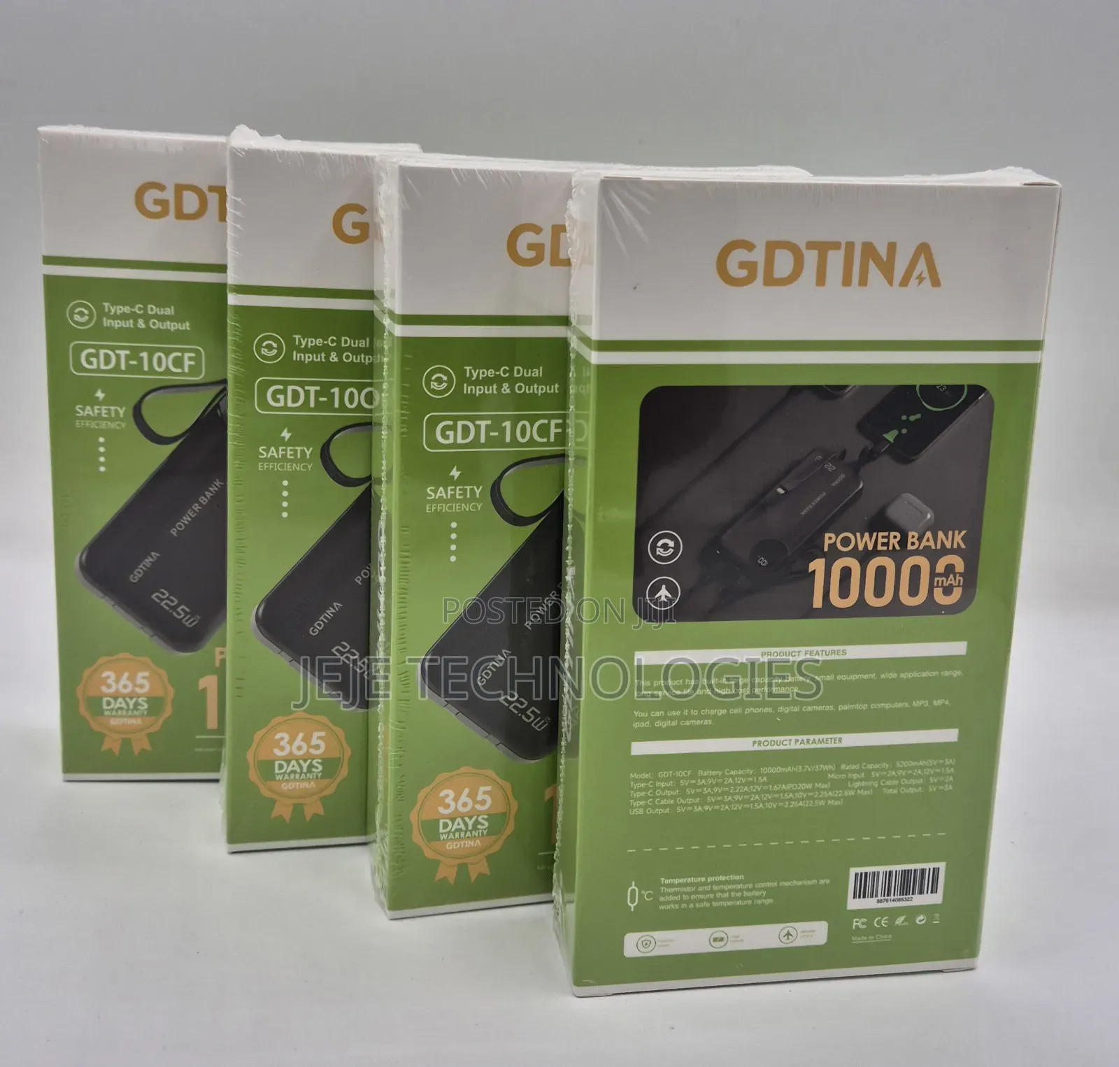 Gdtina 10,000 Mah Power Bank