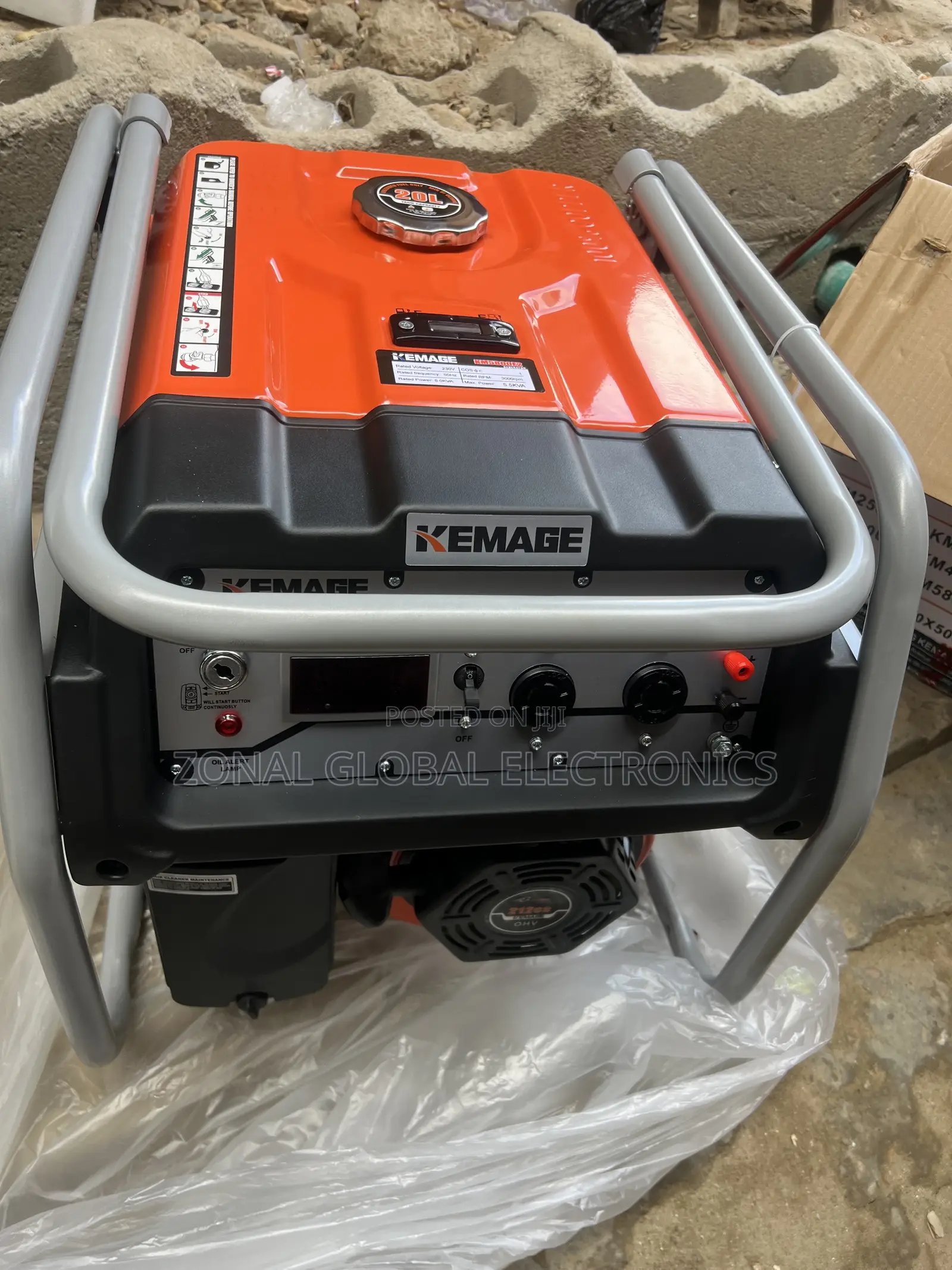 Kemage 4800 Generator 5.5KVA 100% Copper Coil