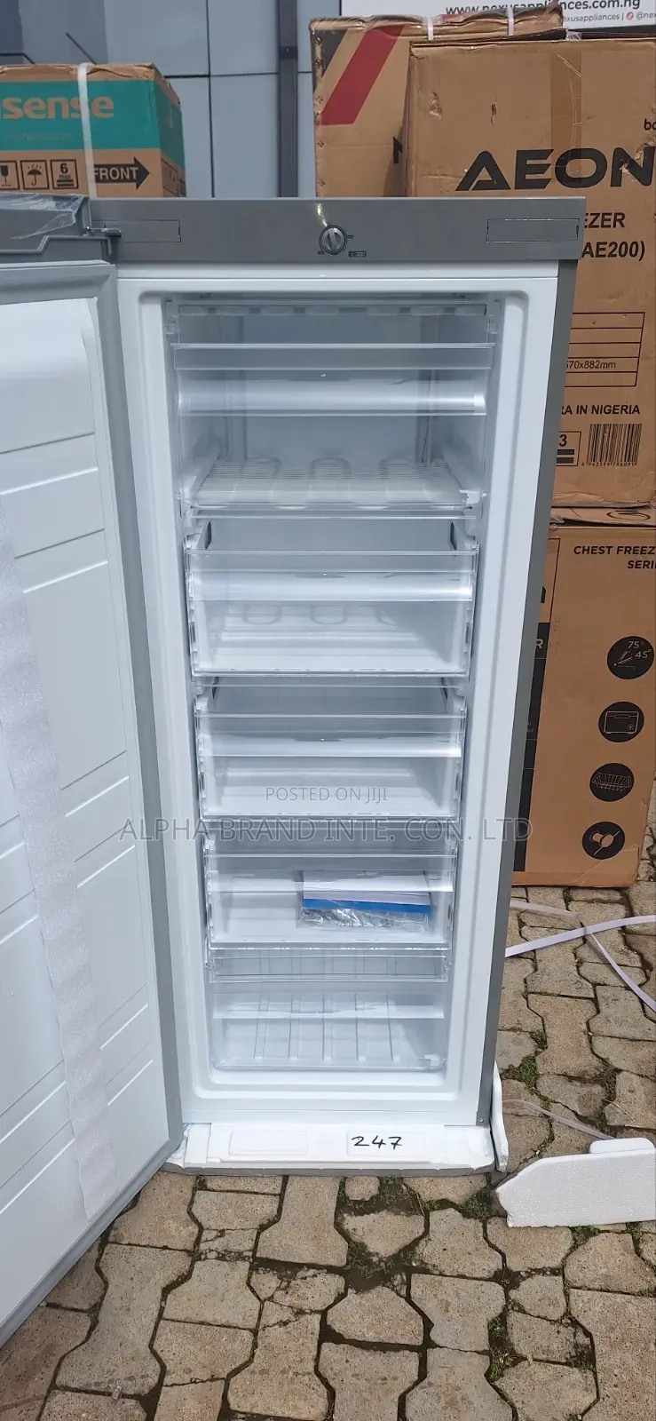 Midea Inverter Standing Freezer 190lt