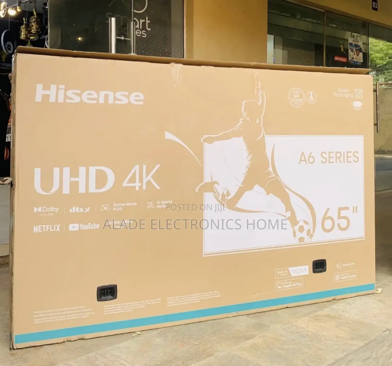 Hisense 65” UHD 4K Smart TV. (Dobly Vision HDR). 10yrs Waranty