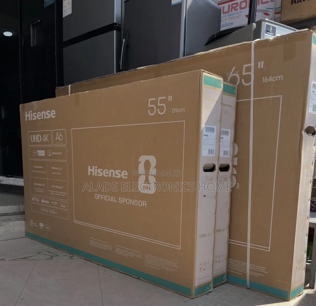 Hisense 65” UHD 4K Smart TV. (Dobly Vision HDR). 10yrs Waranty