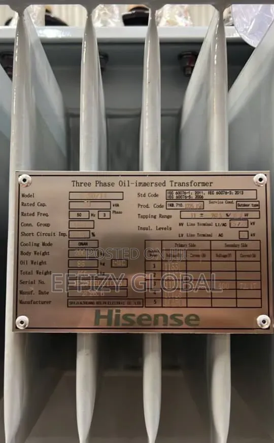 Hisense 3Phase Oil-Immersed 50kva11/0.4kv StepDown/Up PowerTransformer