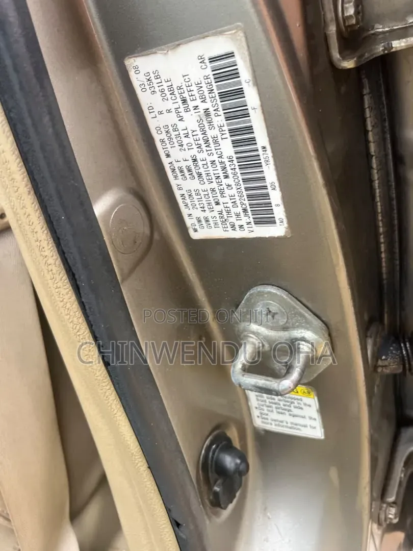 Honda Accord 2008 Gold