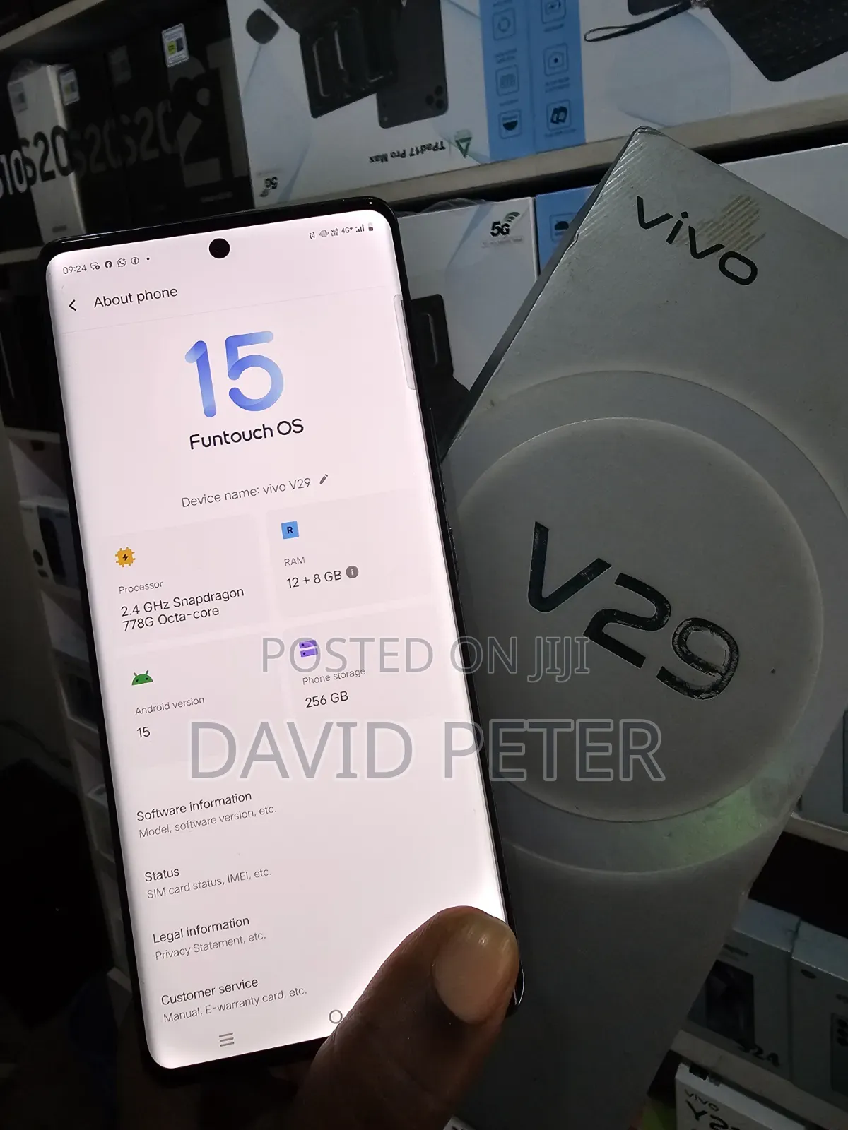 Vivo V29 5G 256 GB Blue