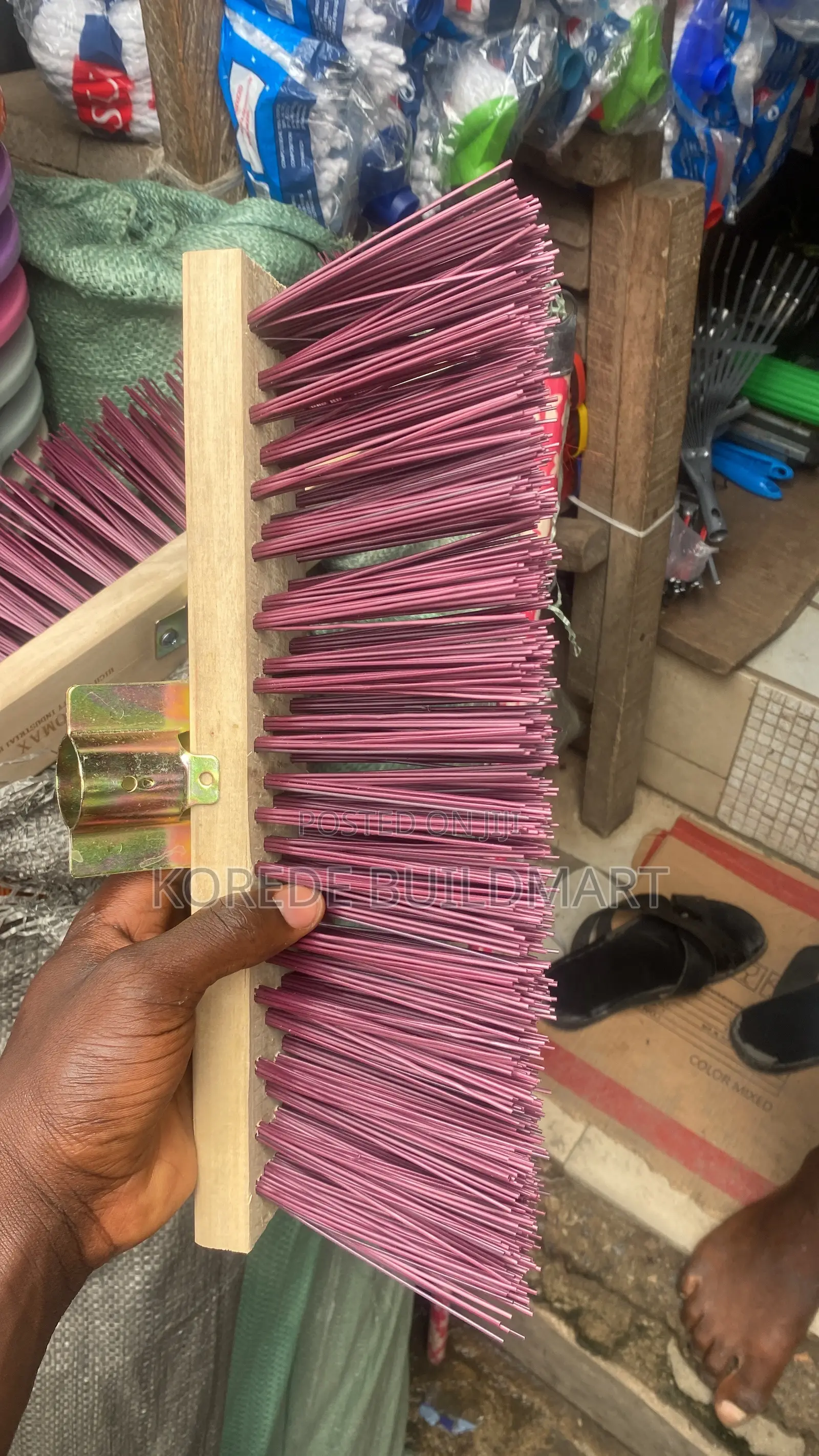 Industrial Heavy Duty Broom With Stick