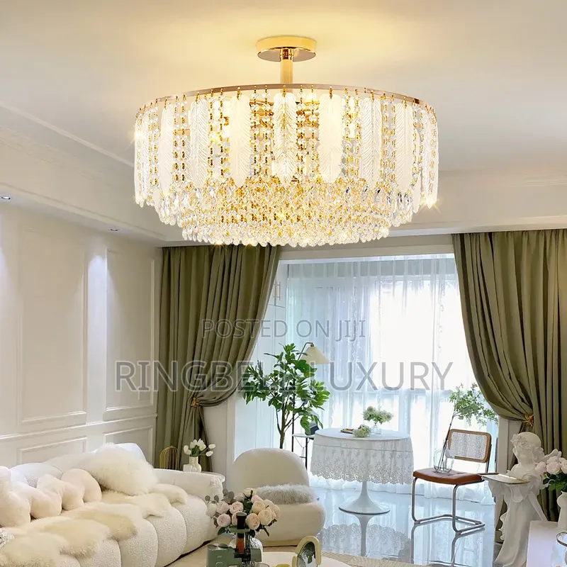 Gold Crystal Chandelier