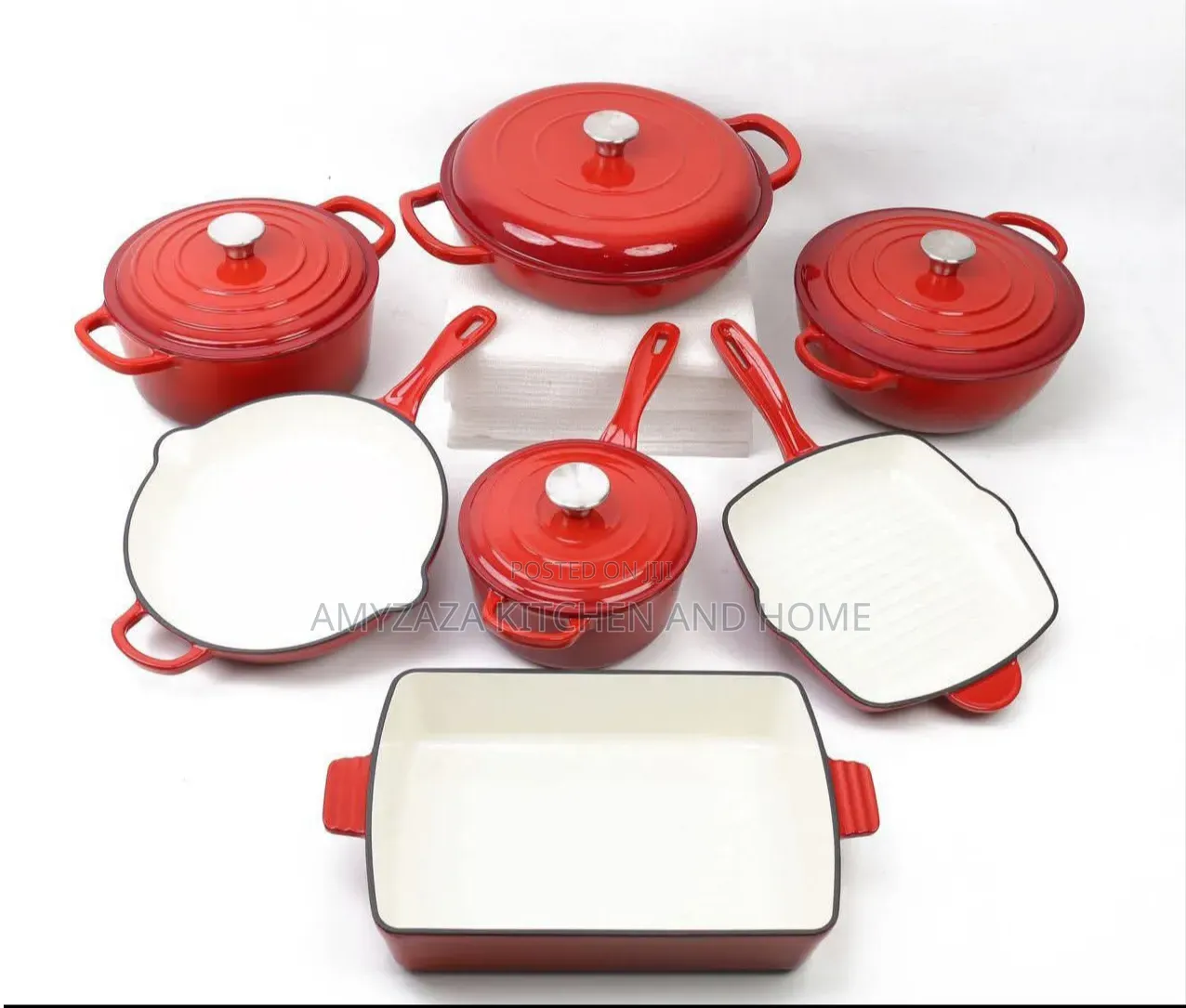 JADE Healthy Living Cast Iron Dutch Oven Cookware