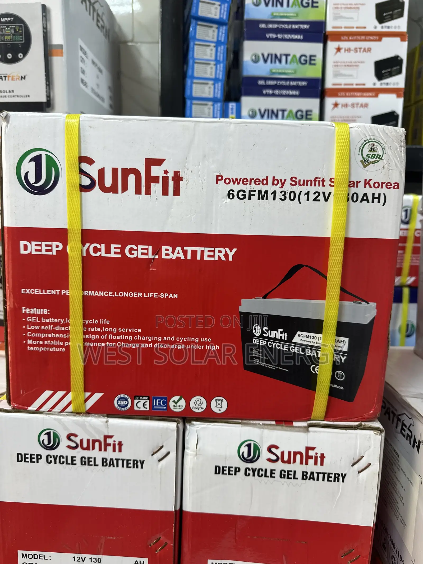 130Ah 12v Sunfit Dry Cell Battery