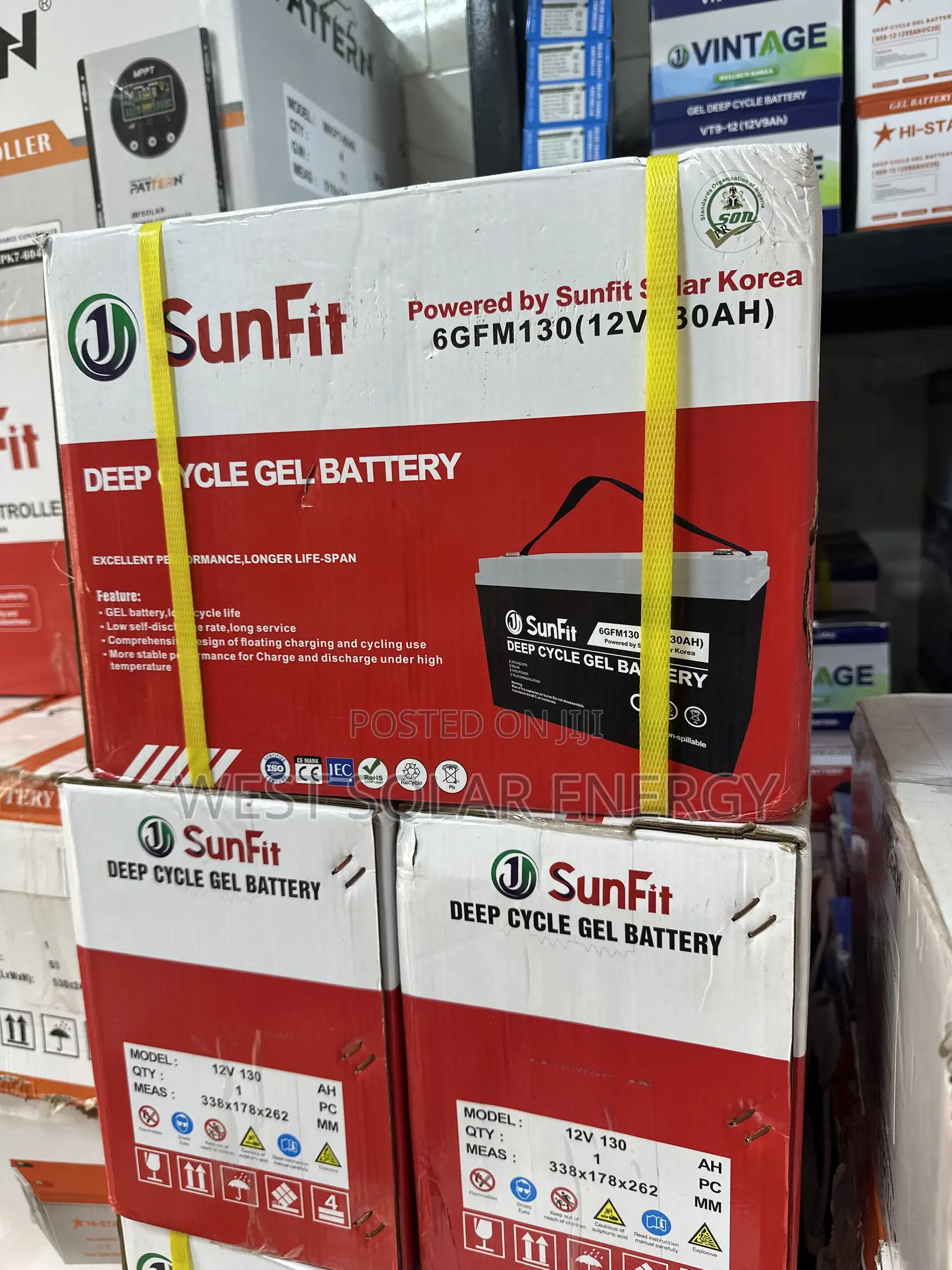 130Ah 12v Sunfit Dry Cell Battery