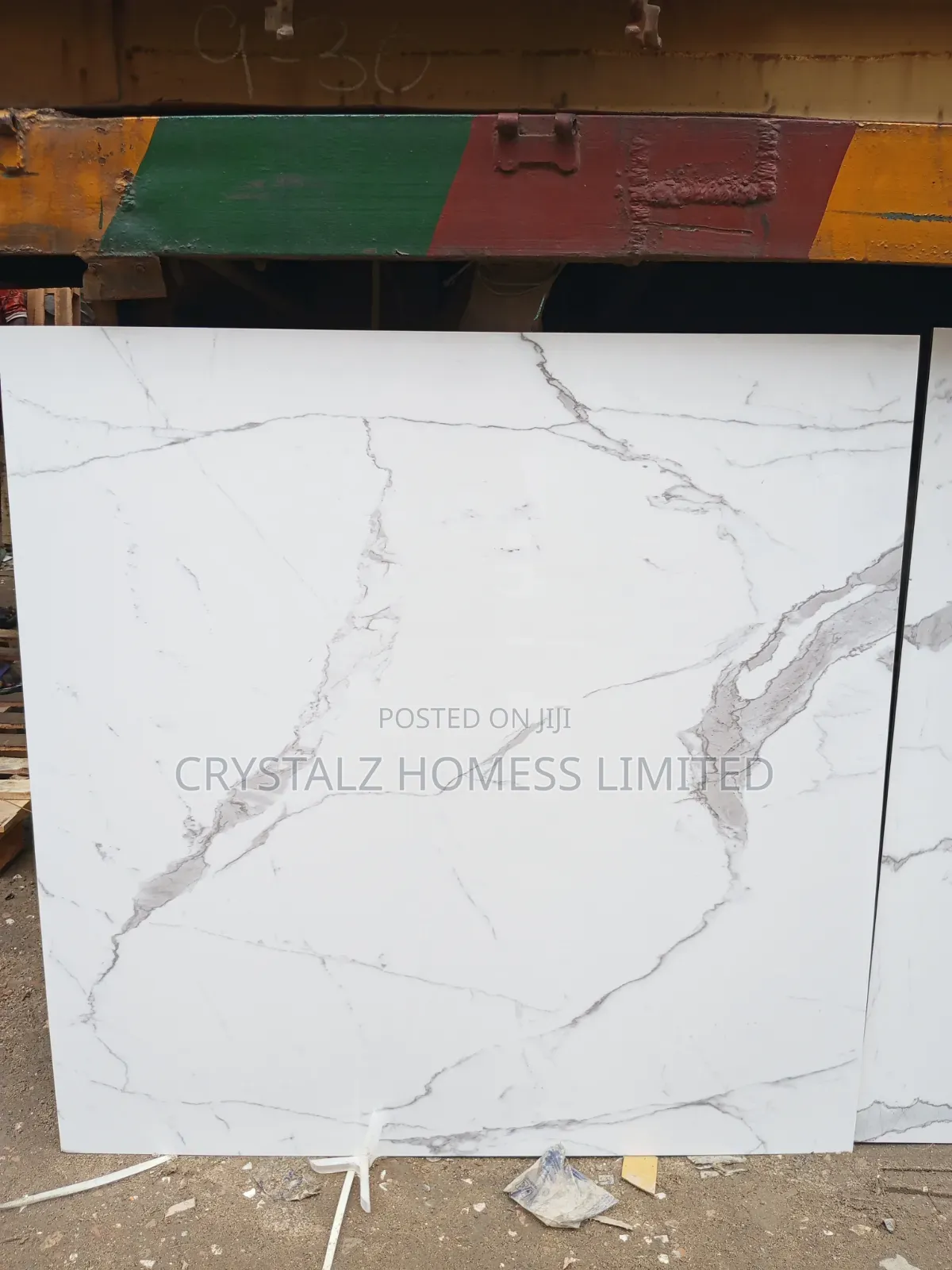 India Carara White 120×120 Tiles
