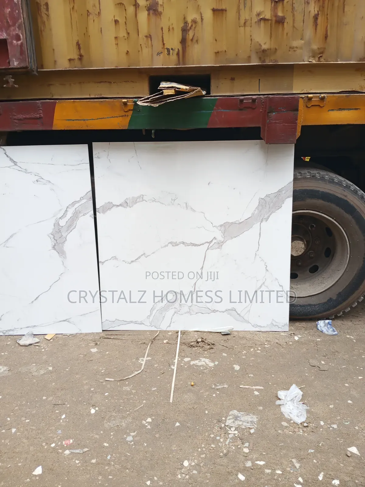 India Carara White 120×120 Tiles