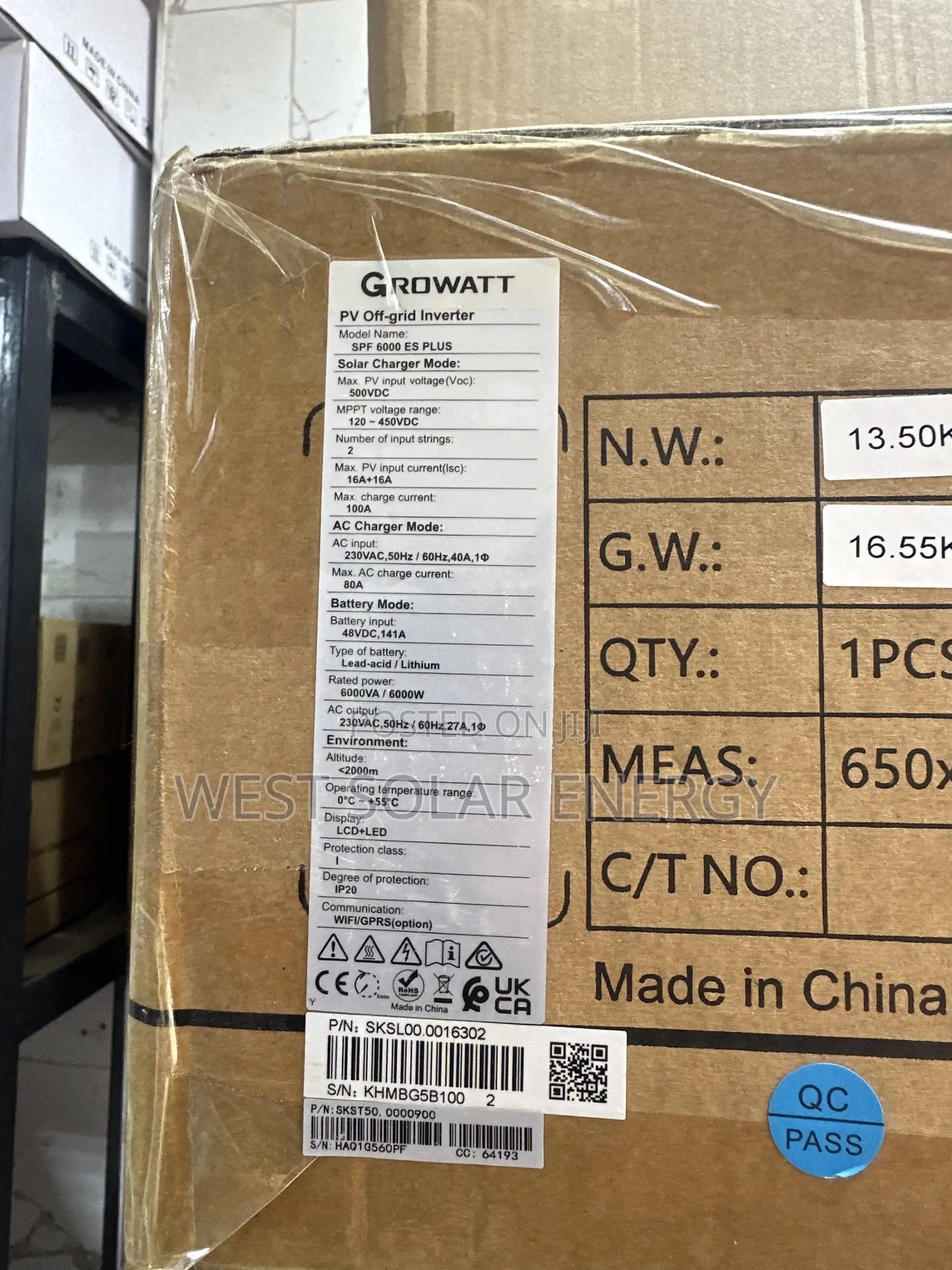 6kva 48V Growatt Hybrid Solar Inverter