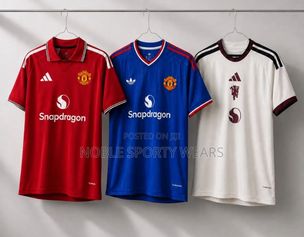 Manchester United Home, Away and Third Kit Jersey