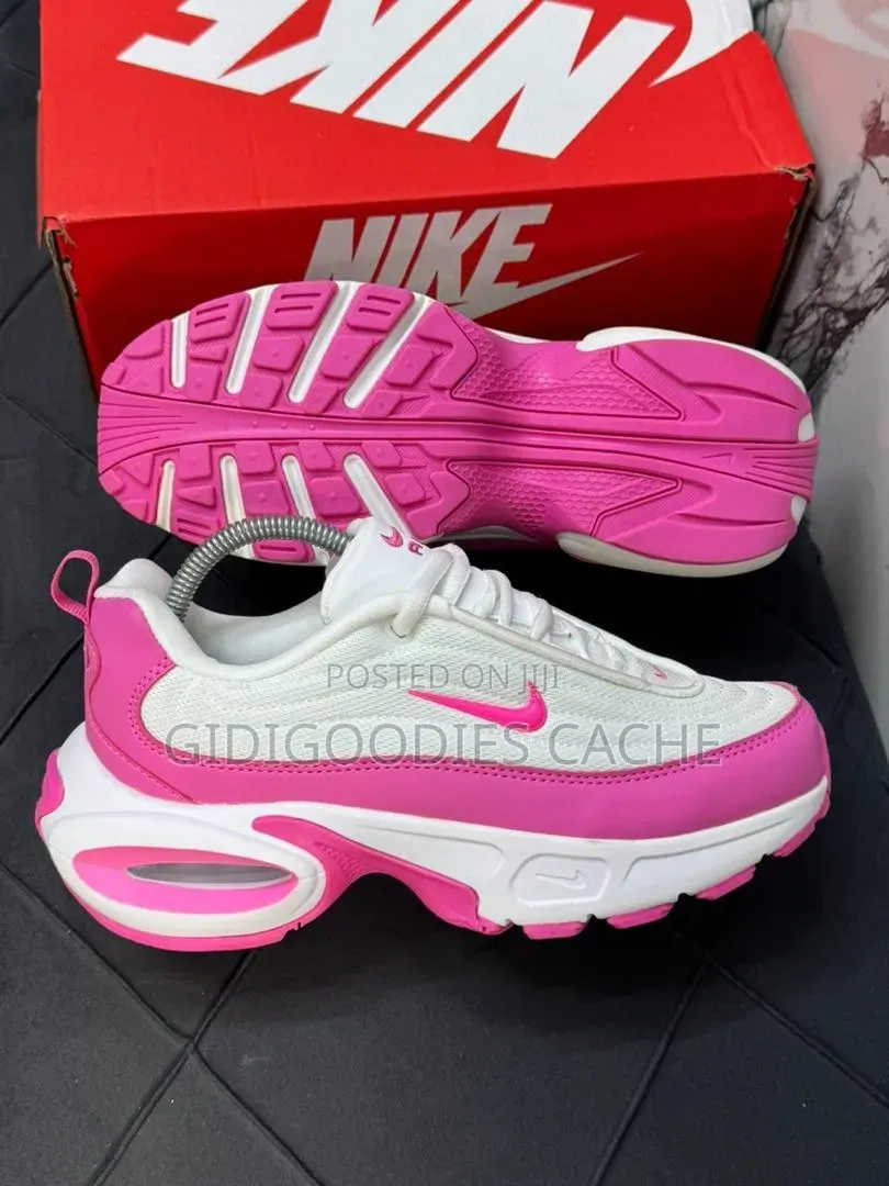 Nike Air Max Portal Chunky Style Sneaker in White/Pink