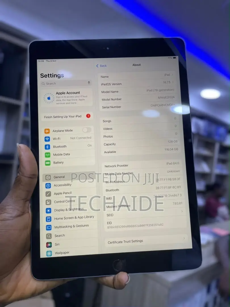 Apple iPad 10.2 (2019) 128 GB Silver