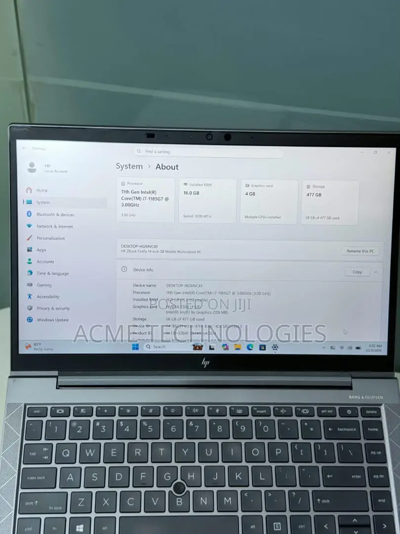 Laptop HP ZBook Firefly G8 16GB Intel Core i7 SSD 512GB