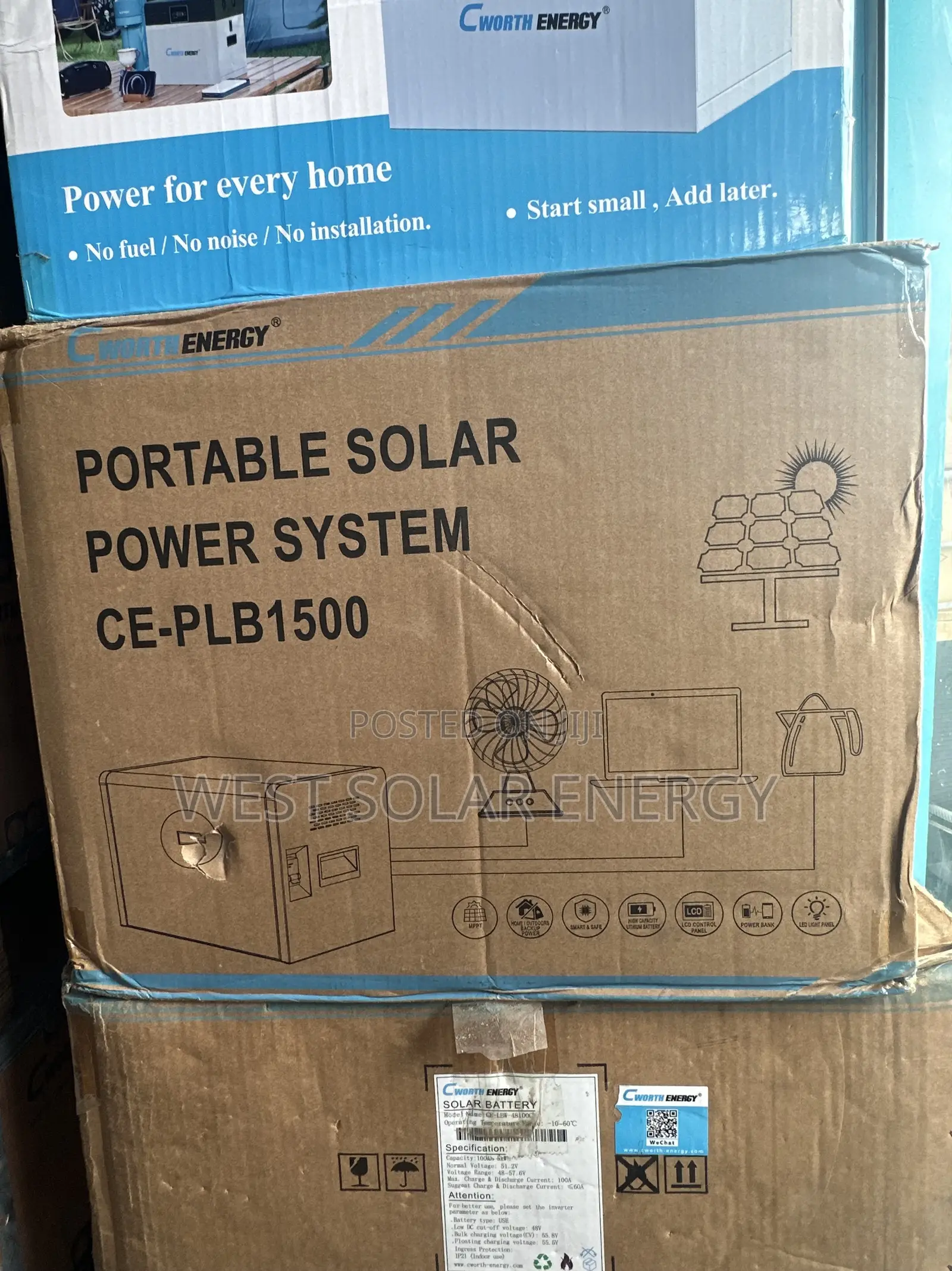 2.5kwh 24v Cworth Energy Portable Solar Generator