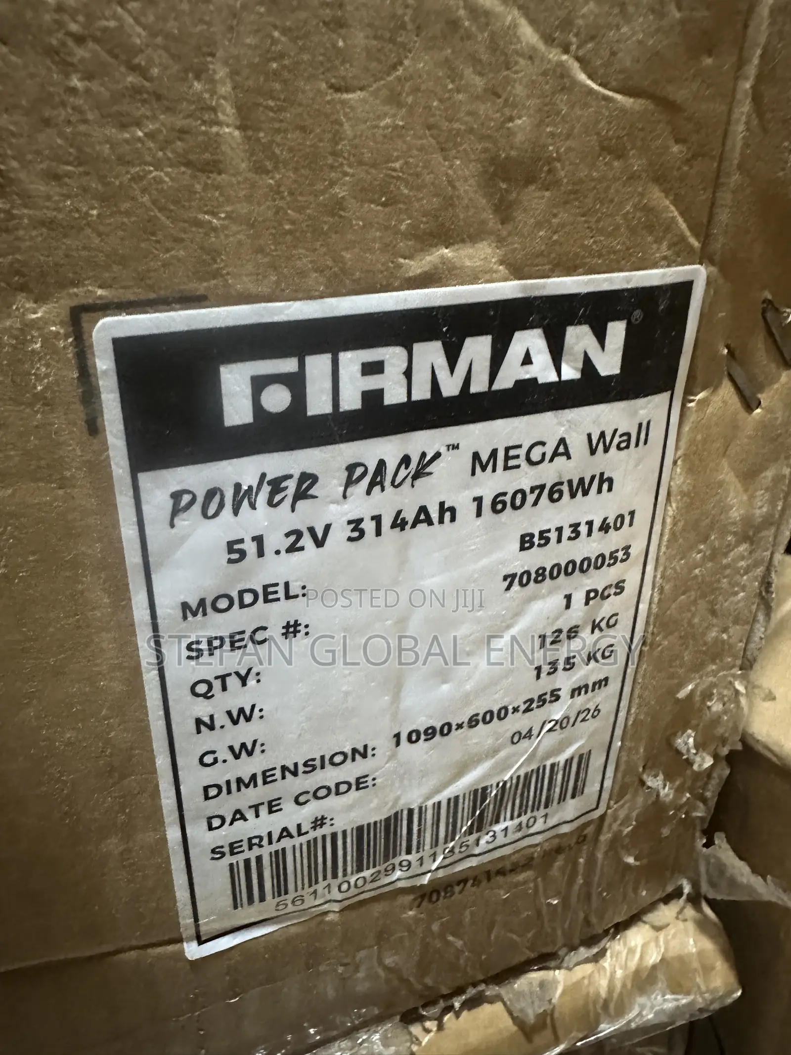 16kwh .48v Firman Ion Littium Battery