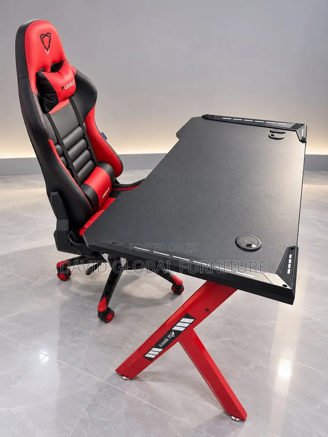 Modern Gaming Desk and Chair Set