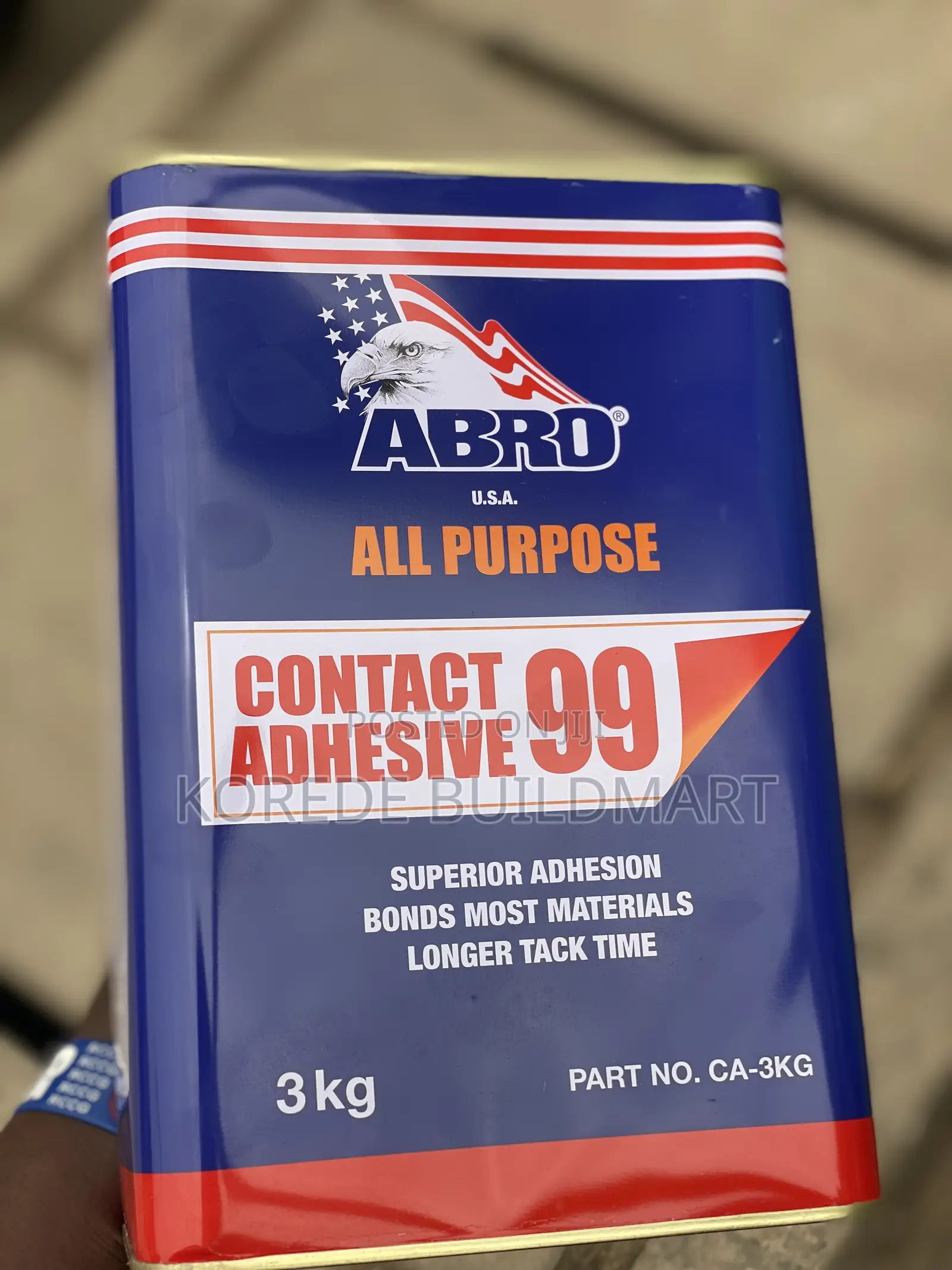 3kg Abro All Purpose Contact Adhesive