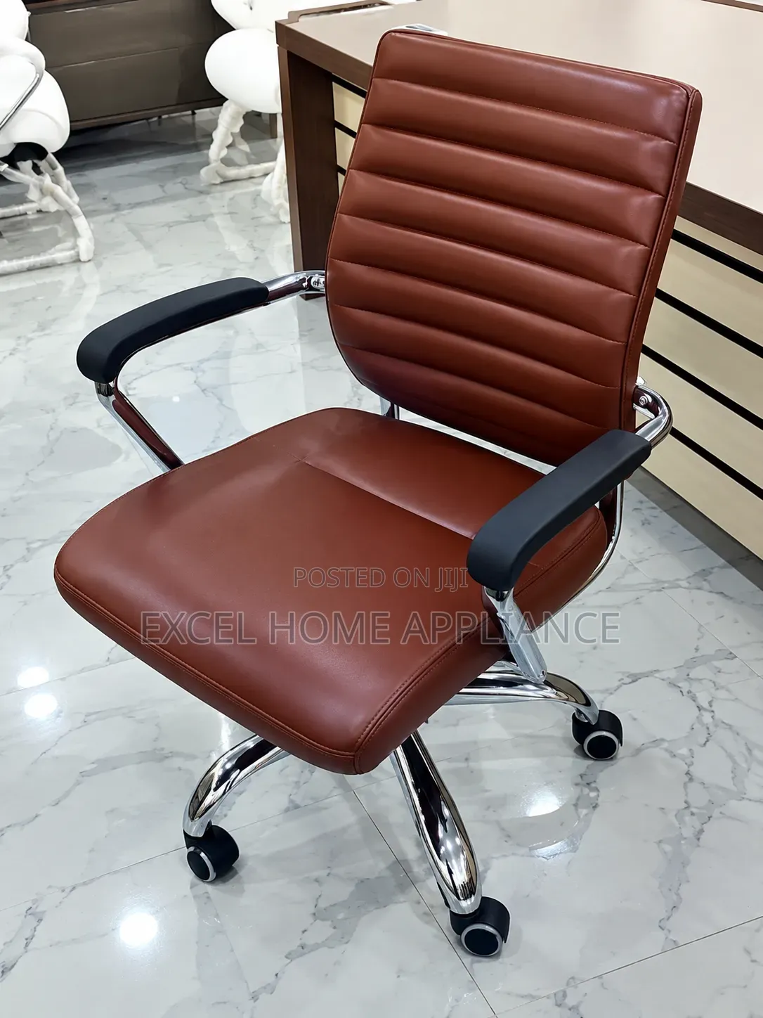 Brown Leather Office Chair