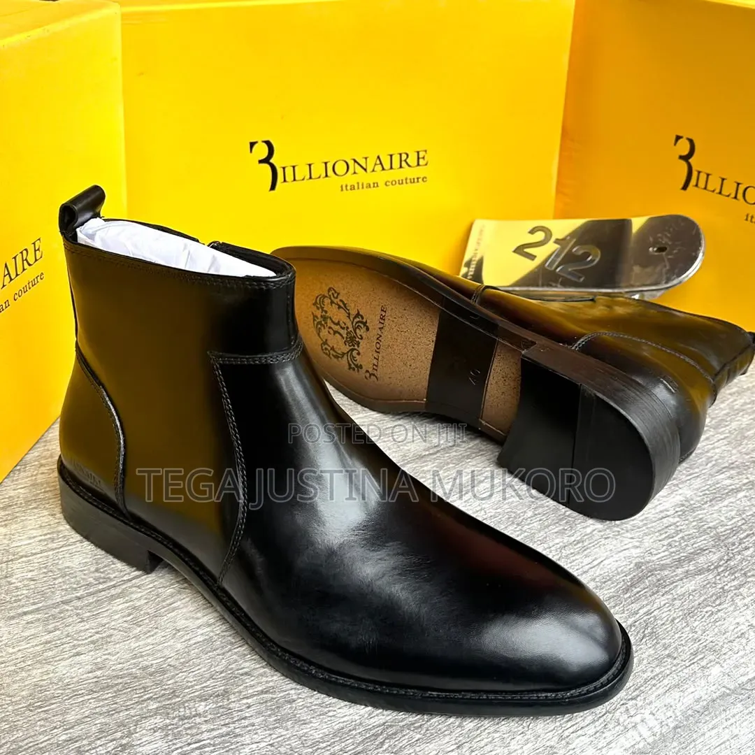 Luxury Billionaire Men's Ankle Boots