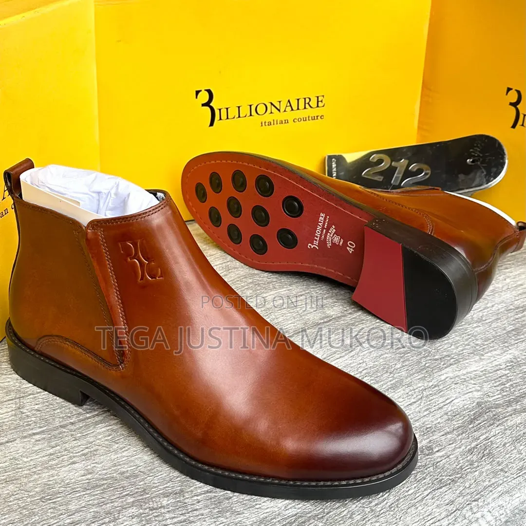 Luxury Billionaire Men's Ankle Boots