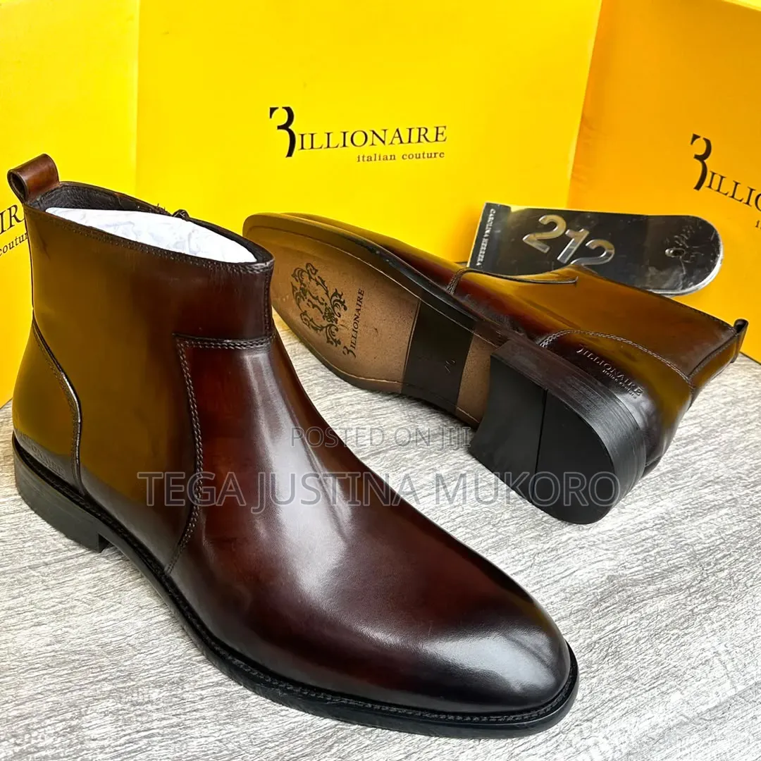 Luxury Billionaire Men's Ankle Boots