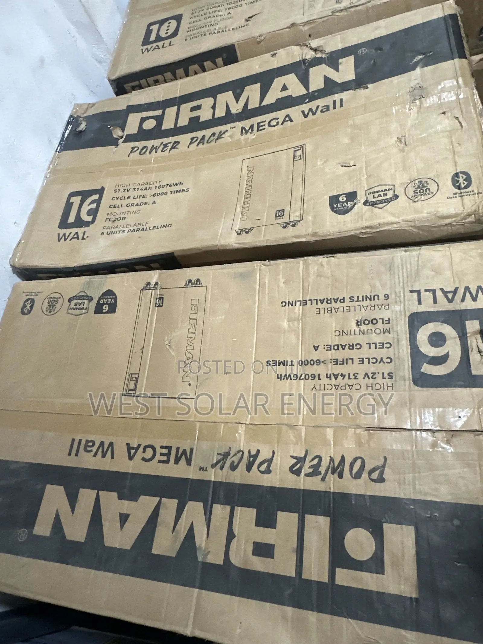 16kwh 51.2V Firman Lithium Ion Battery