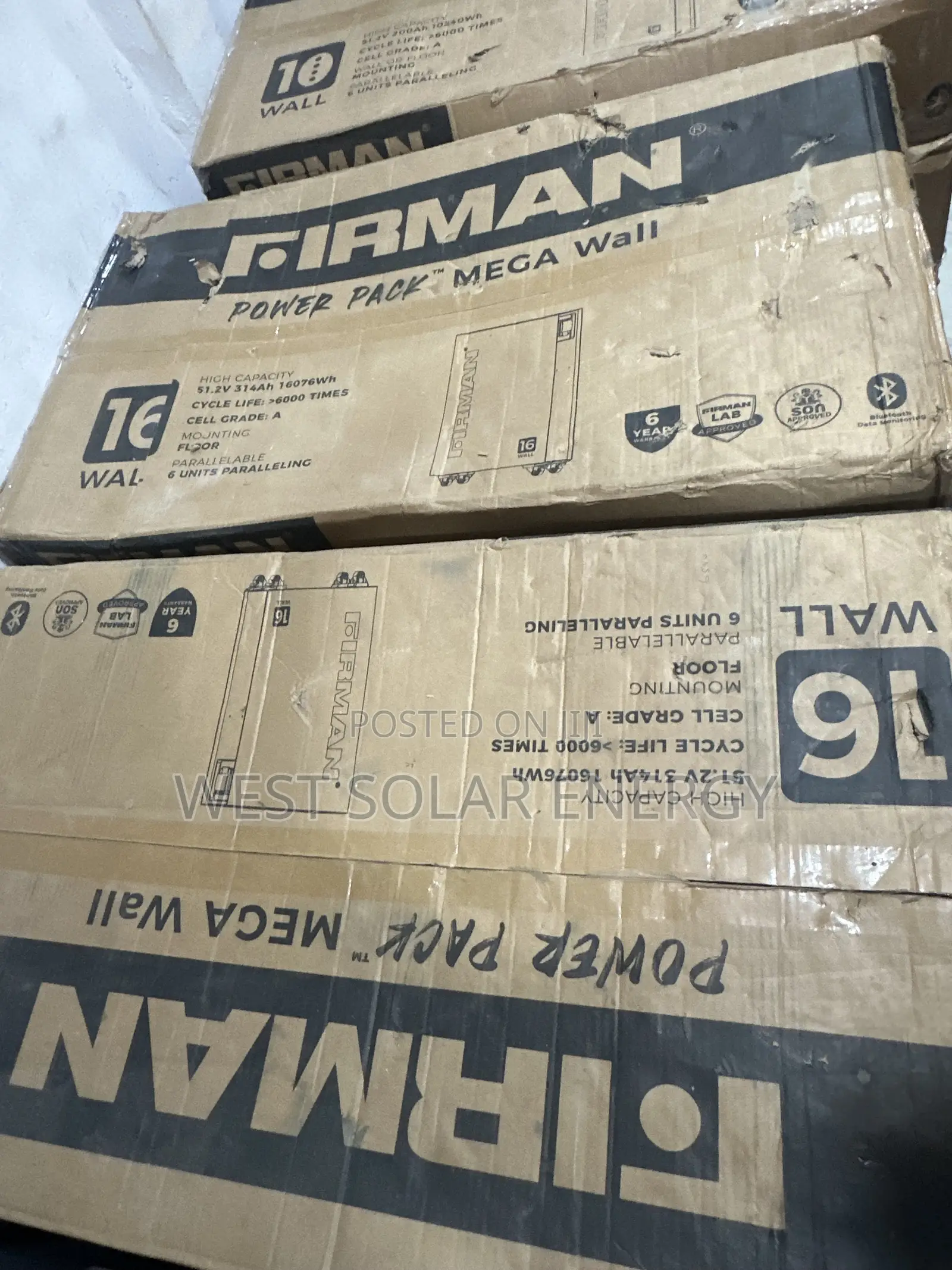 16kwh 51.2V Firman Lithium Ion Battery