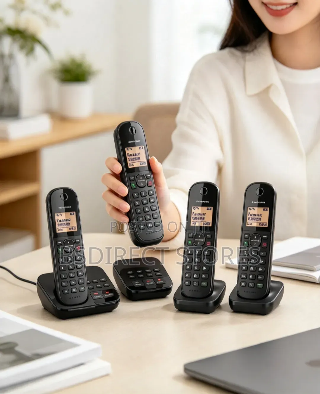 PANASONIC KX-TGC464EB Cordless Phone Quad Handsets
