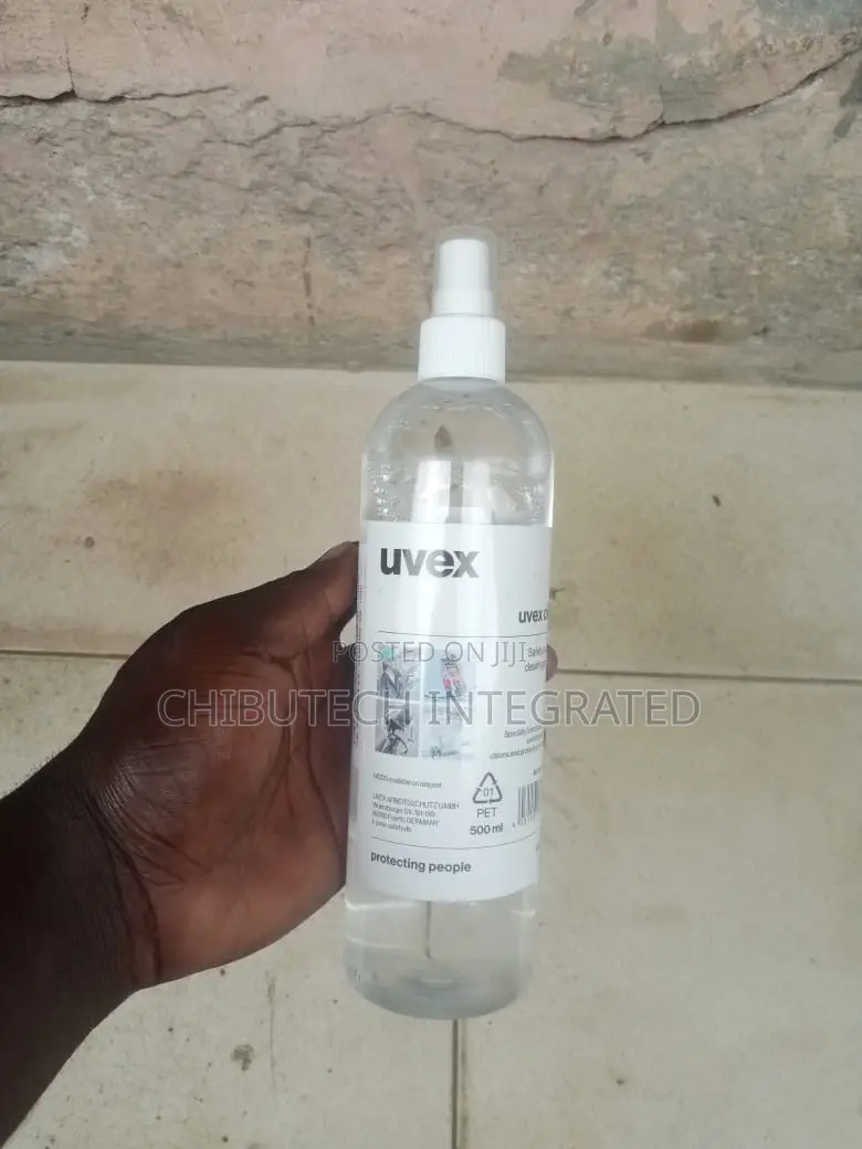Uvex 500 Ml Safety Glasses Cleaning Fluid Bottle