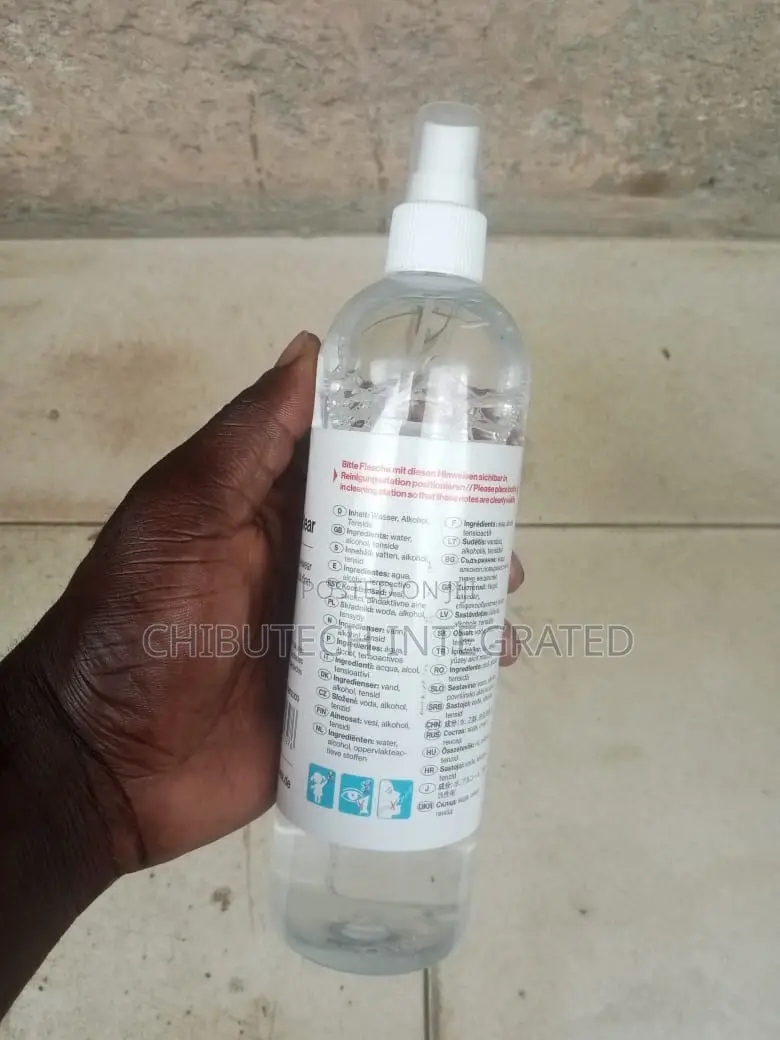 Uvex 500 Ml Safety Glasses Cleaning Fluid Bottle