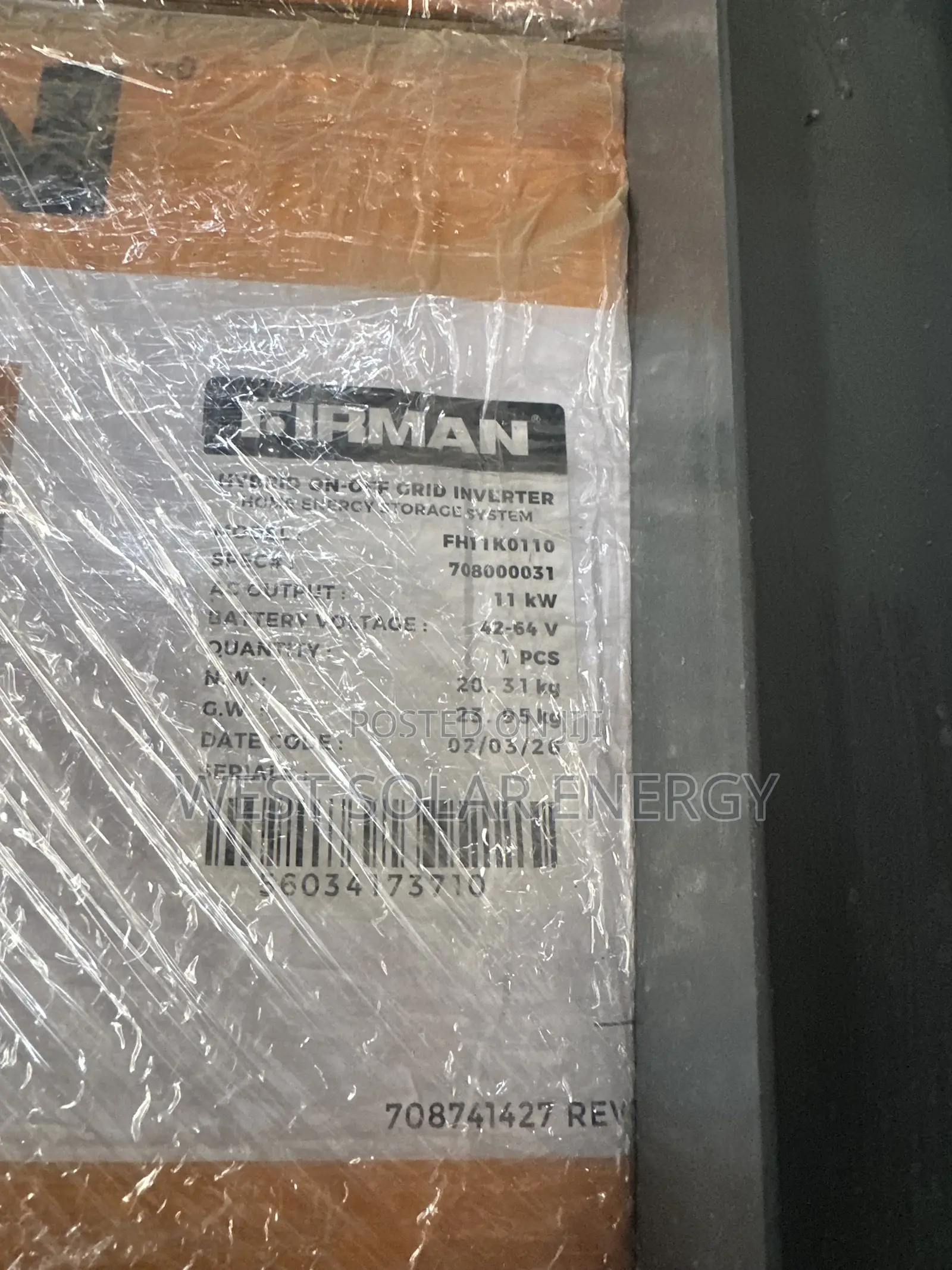 Fireman 11kVA 48V Hybrid Solar Inverter