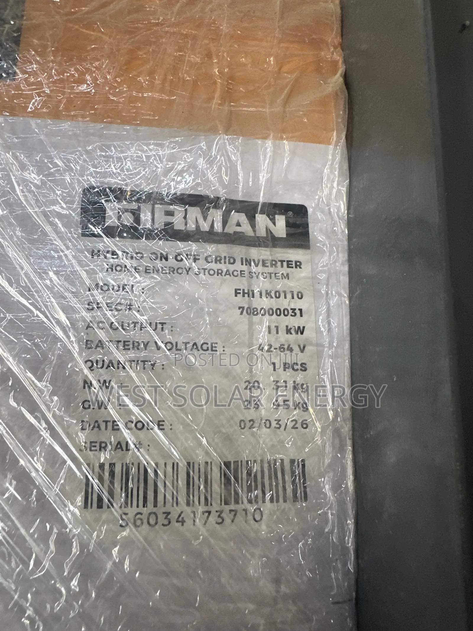 Fireman 11kVA 48V Hybrid Solar Inverter