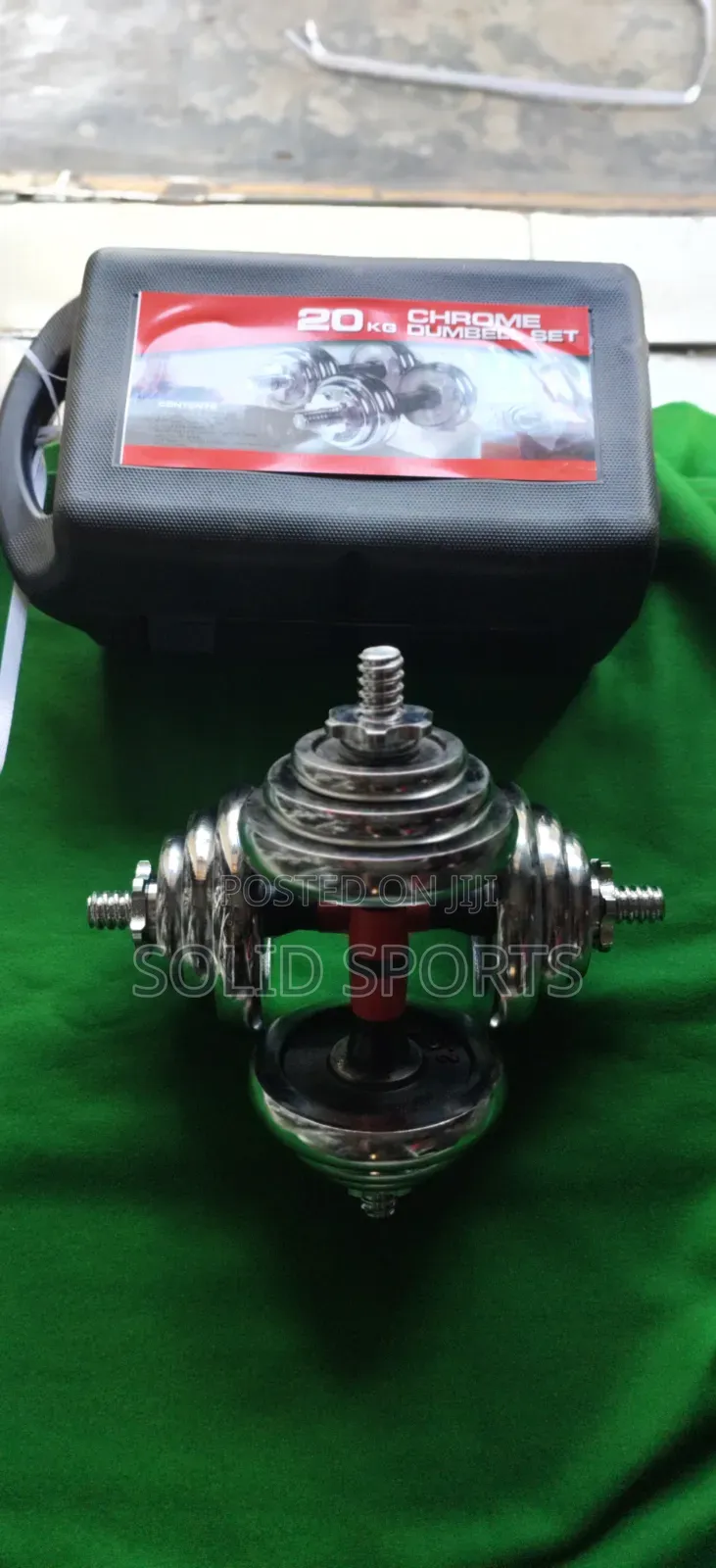 Adjustable Strong 20 Kg Case Dumbbells Payment on Delivery