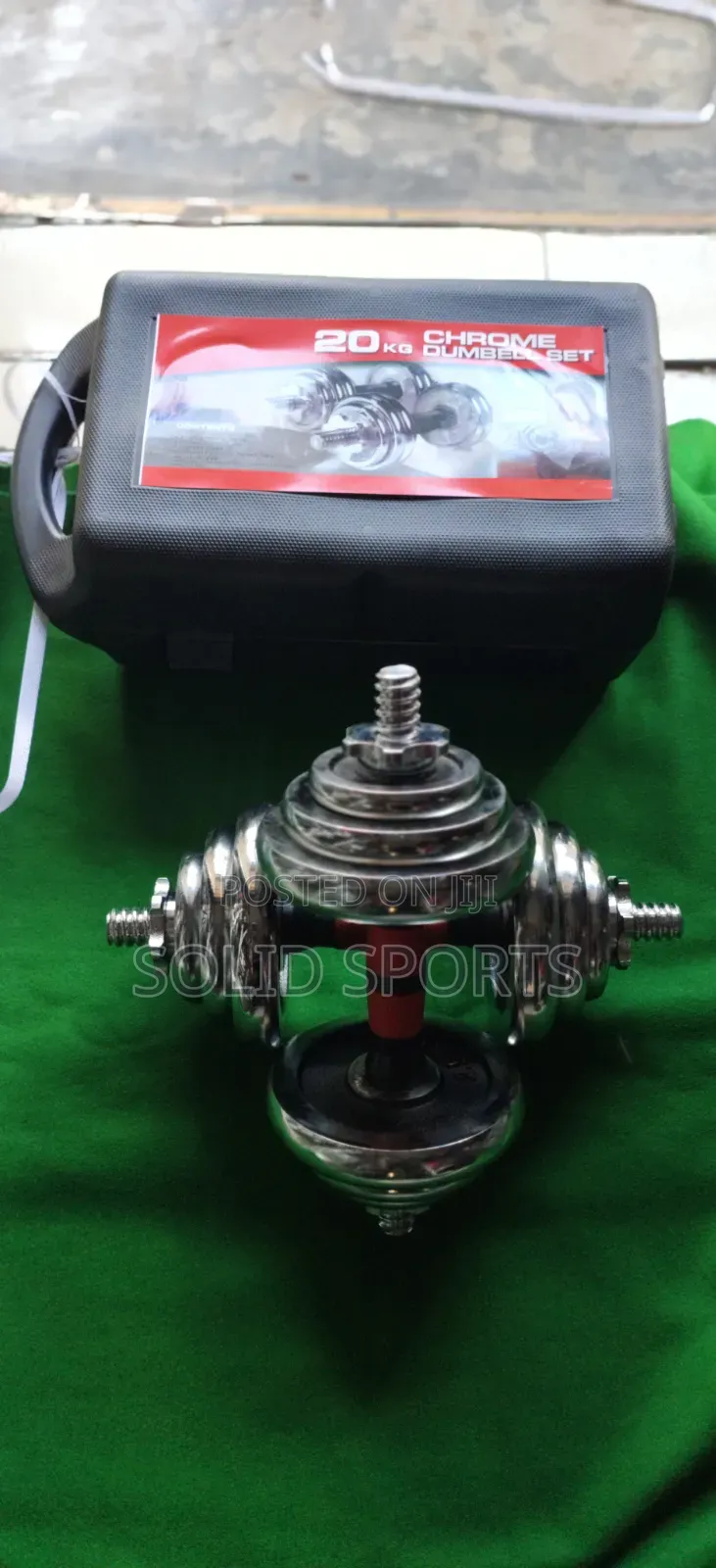 Adjustable Strong 20 Kg Case Dumbbells Payment on Delivery