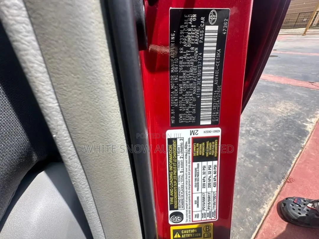 Toyota Camry SE 4dr Sedan (2.5L 4cyl 6AM) 2010 Red