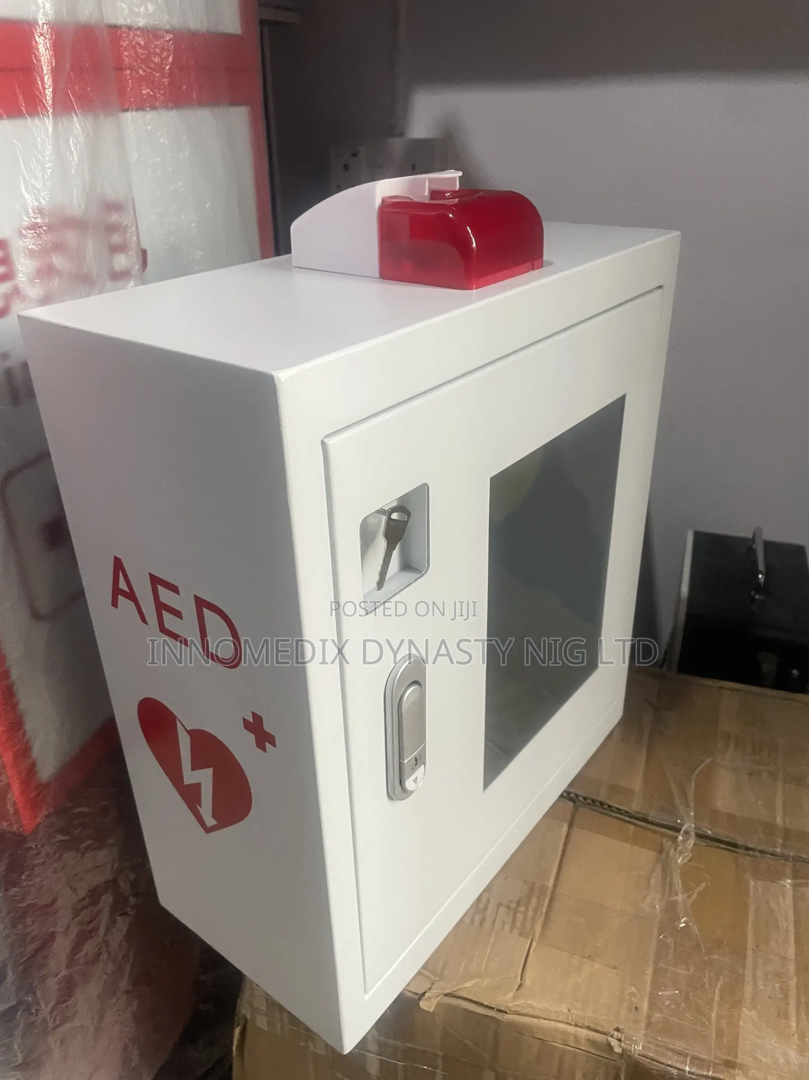 AED Wall Cabinet Emergency Defibrillator Storage Box